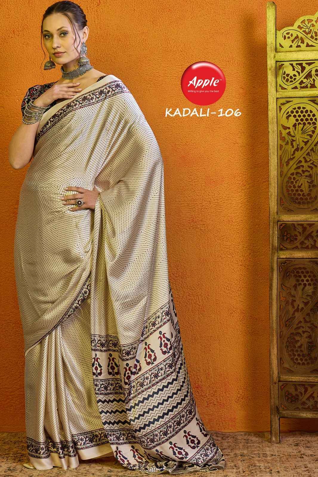 Apple Kadali Vol -01 Modal Satin Saree 8 Pc Catalog