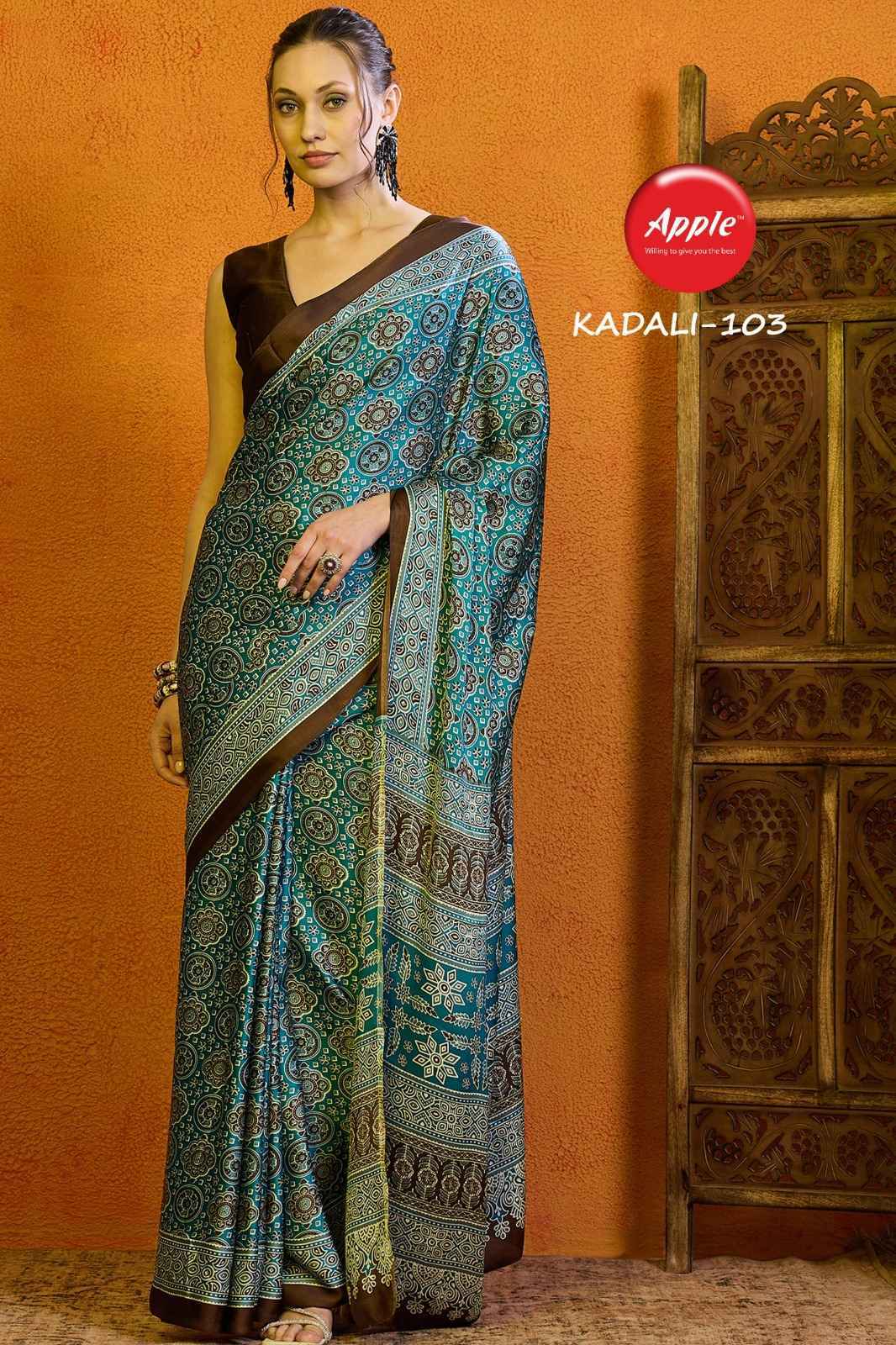 Apple Kadali Vol -01 Modal Satin Saree 8 Pc Catalog