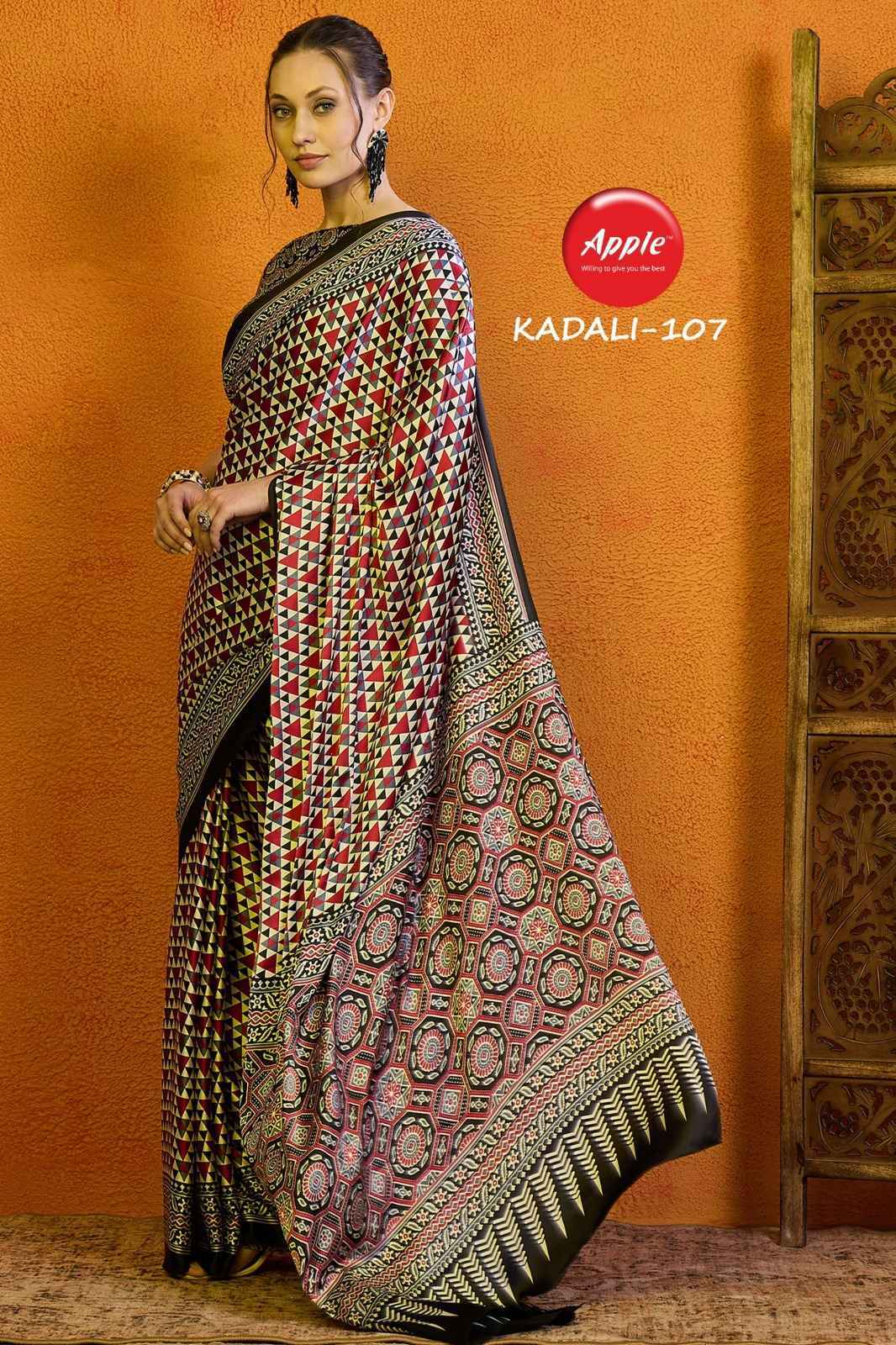 Apple Kadali Vol -01 Modal Satin Saree 8 Pc Catalog