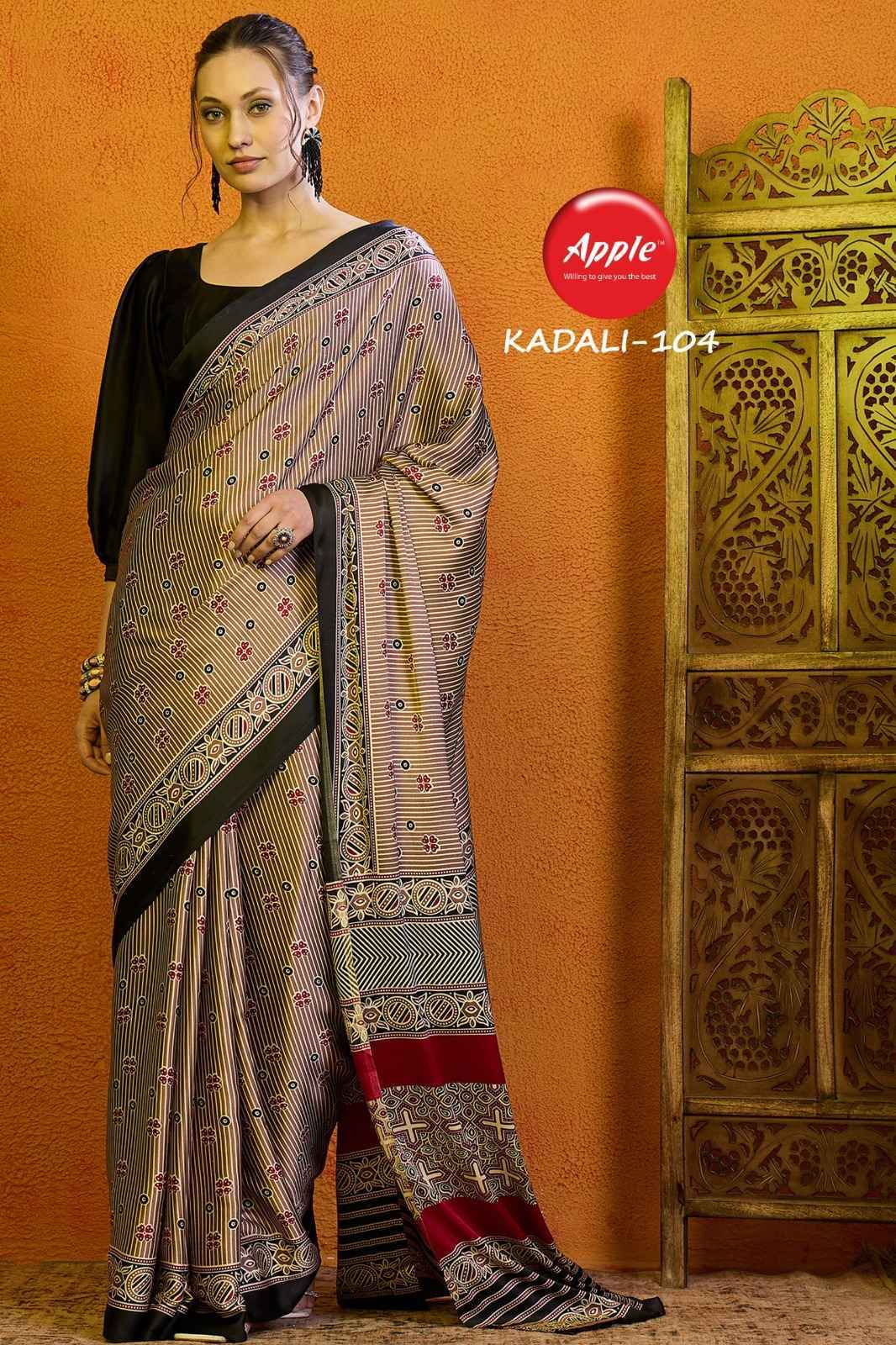 Apple Kadali Vol -01 Modal Satin Saree 8 Pc Catalog