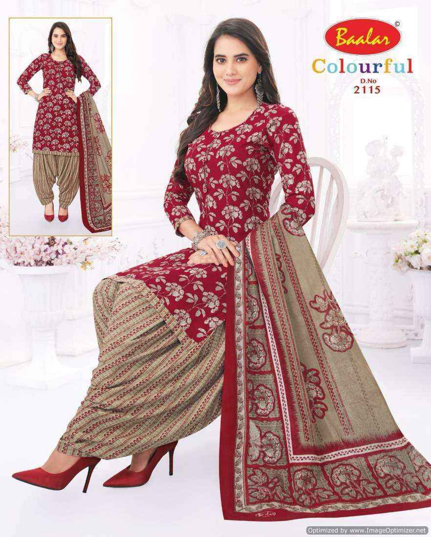 Baalar Colourful Vol 21 Cotton Dress Material 36 pcs Catalogue