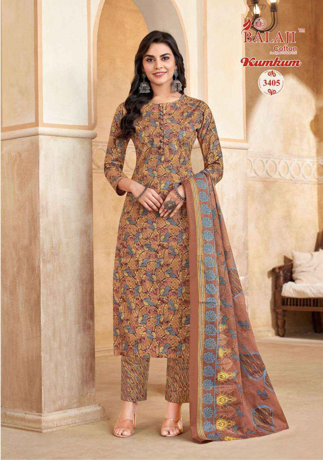 Balaji kumkum cotton dress material online