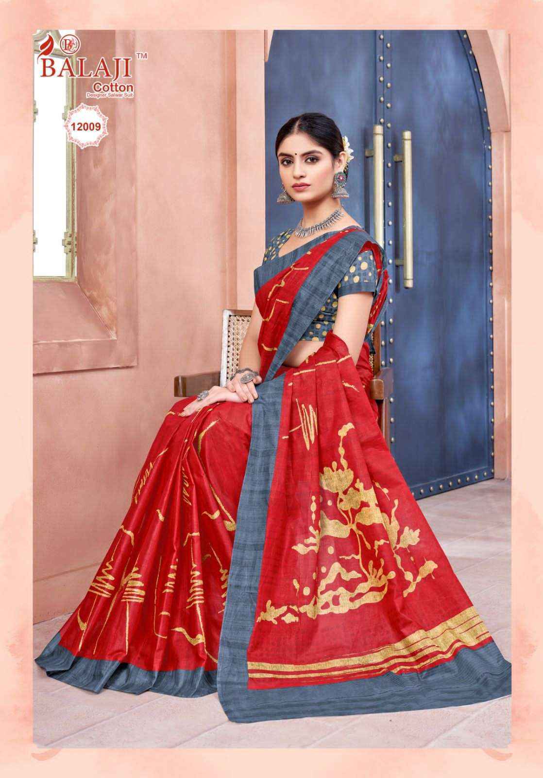 Balaji Leelavati Vol 12 Cotton Saree 20 pcs Catalogue