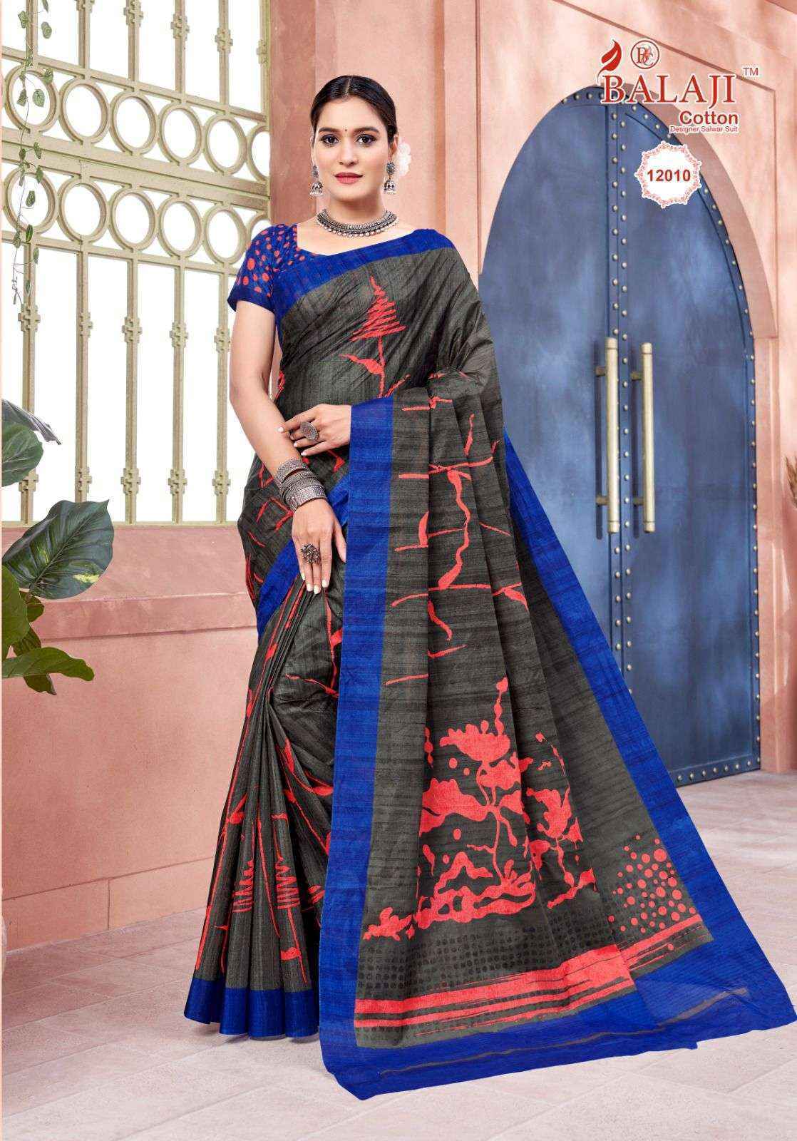Balaji Leelavati Vol 12 Cotton Saree 20 pcs Catalogue