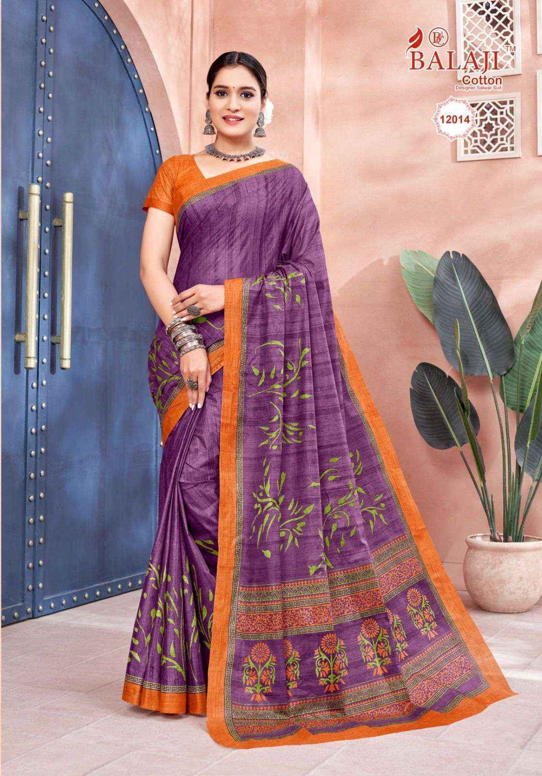 Balaji Leelavati Vol 12 Cotton Saree 20 pcs Catalogue