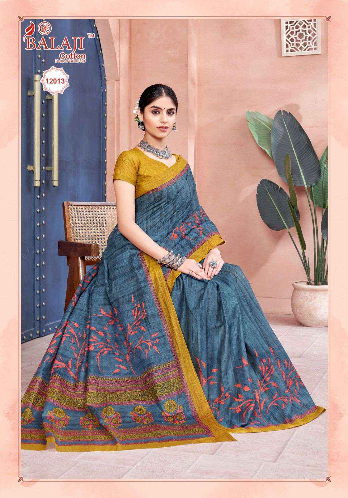 Balaji Leelavati Vol 12 Cotton Saree 20 pcs Catalogue