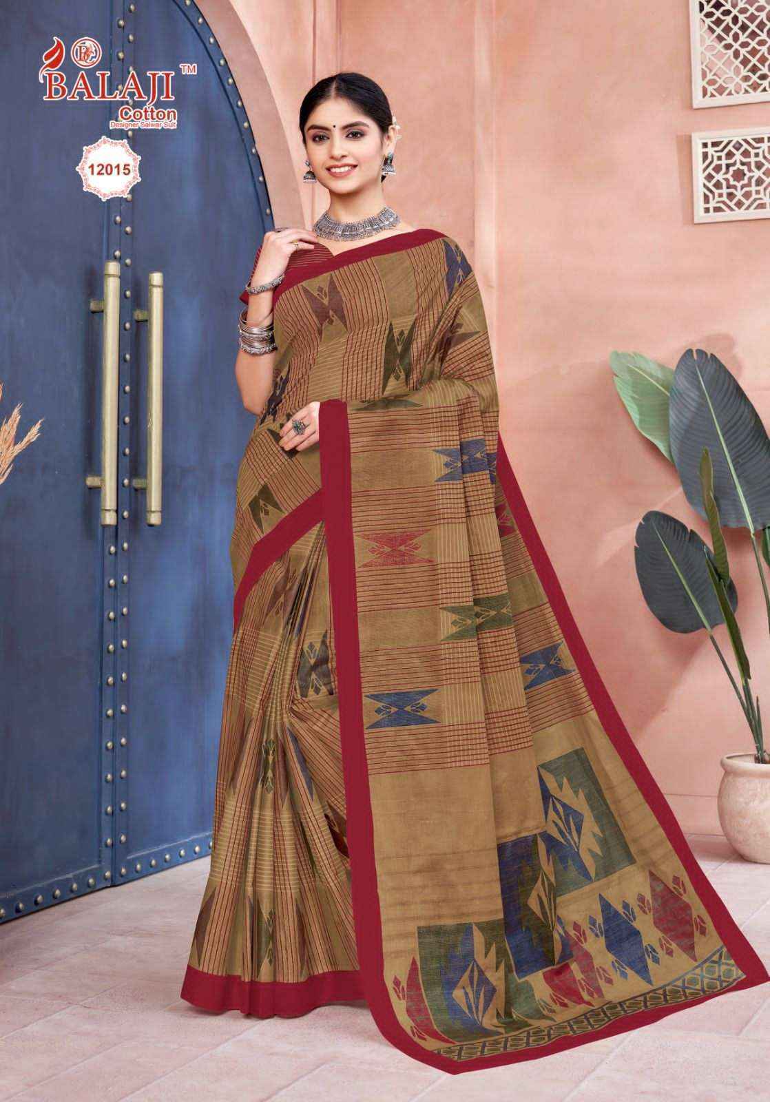 Balaji Leelavati Vol 12 Cotton Saree 20 pcs Catalogue