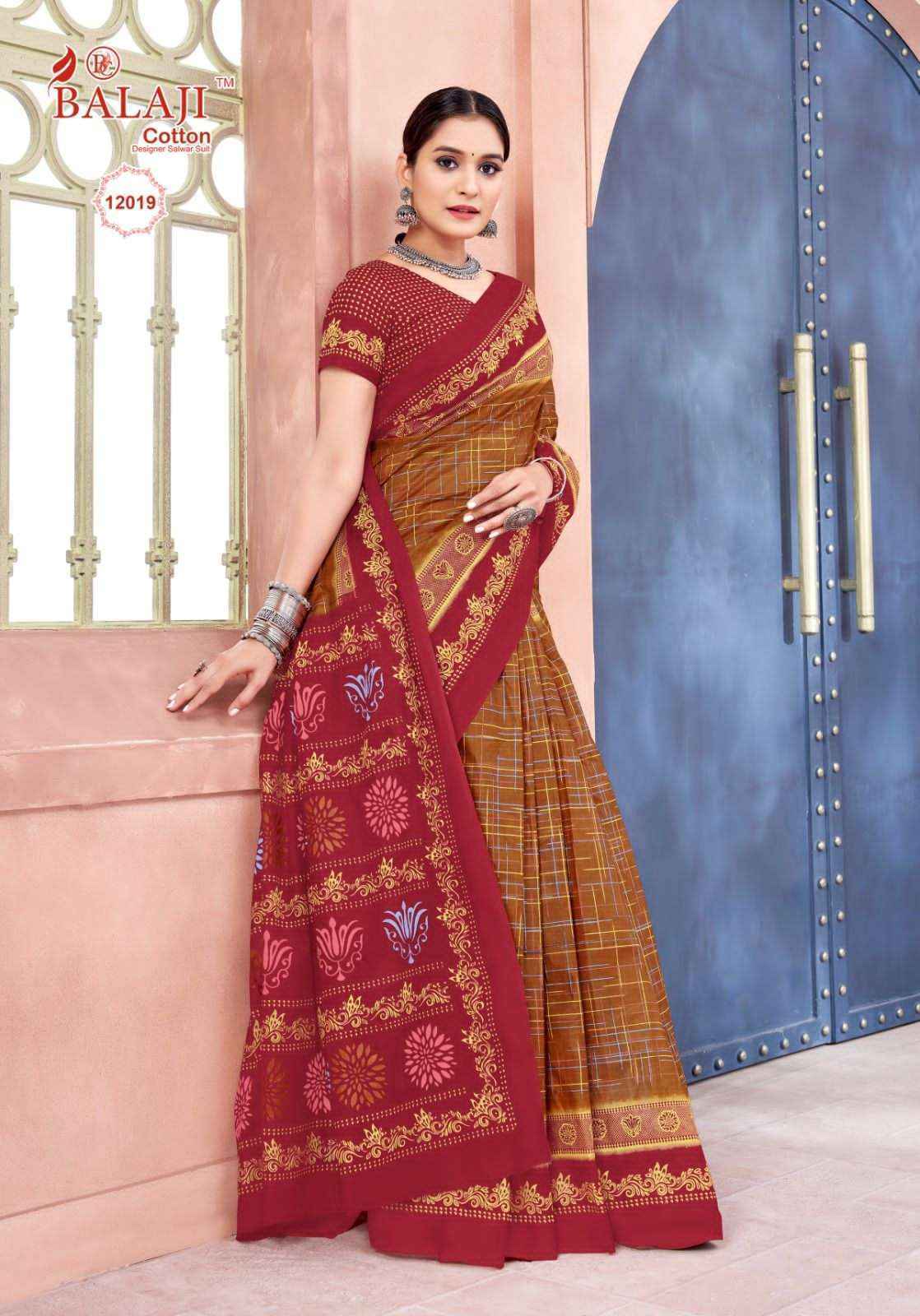 Balaji Leelavati Vol 12 Cotton Saree 20 pcs Catalogue