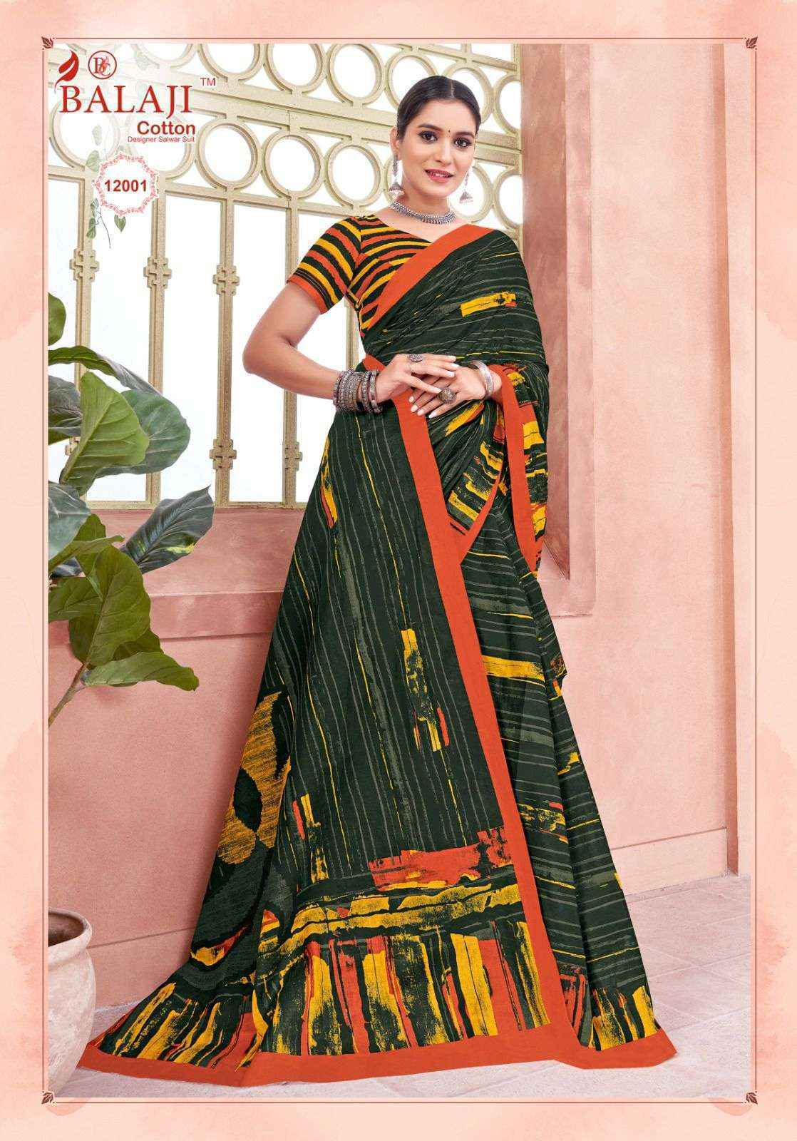 Balaji Leelavati Vol 12 Cotton Saree 20 pcs Catalogue