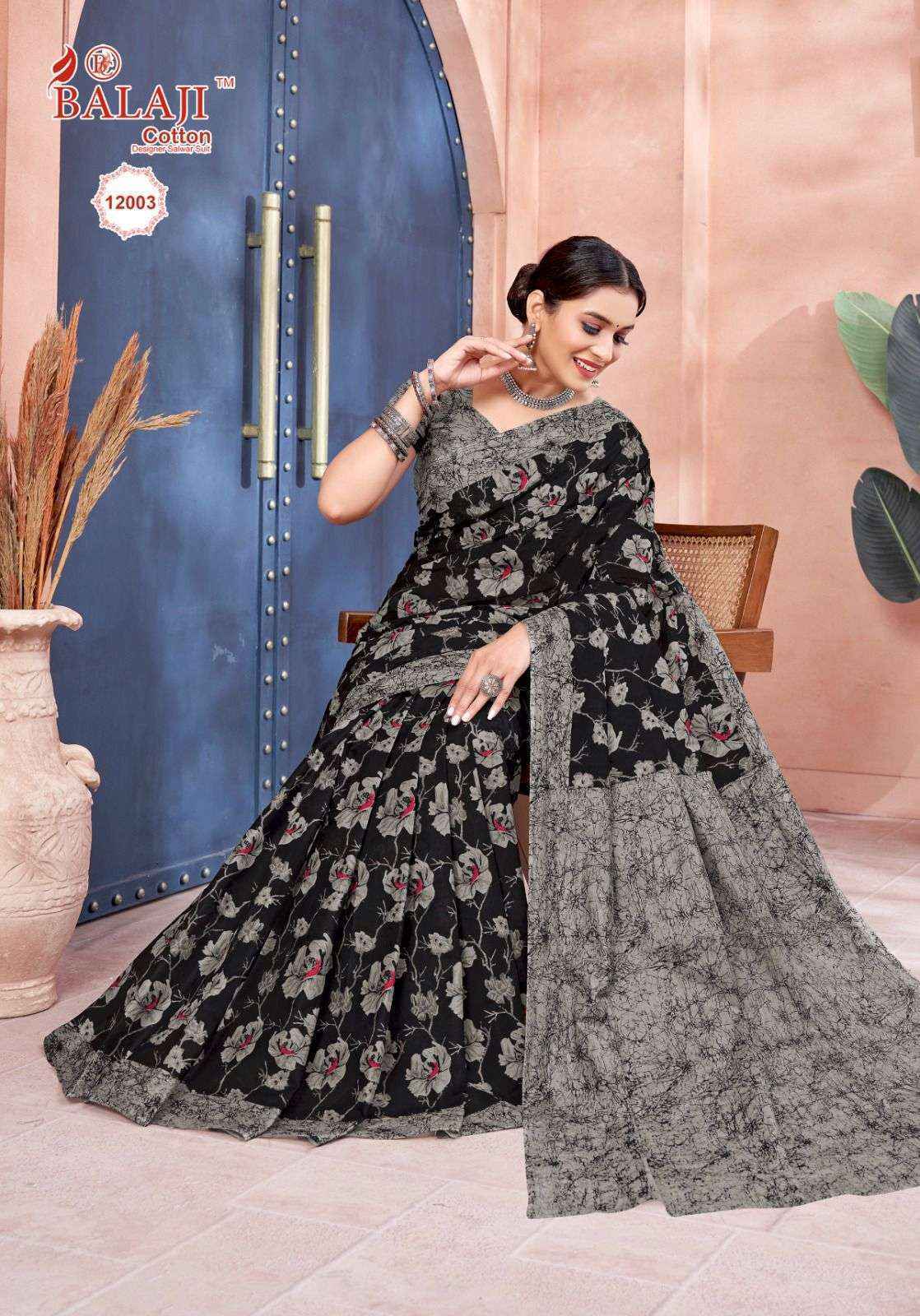 Balaji Leelavati Vol 12 Cotton Saree 20 pcs Catalogue