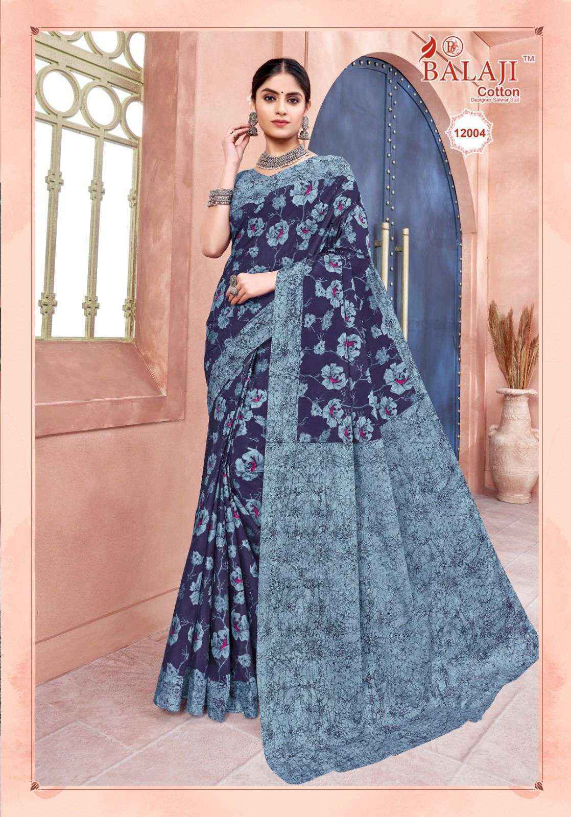 Balaji Leelavati Vol 12 Cotton Saree 20 pcs Catalogue