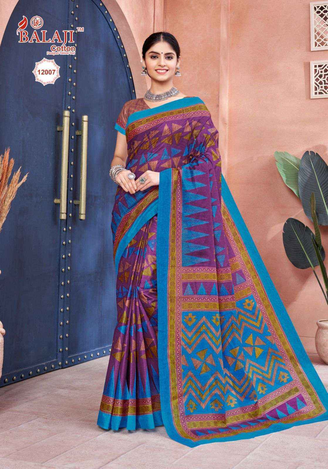 Balaji Leelavati Vol 12 Cotton Saree 20 pcs Catalogue