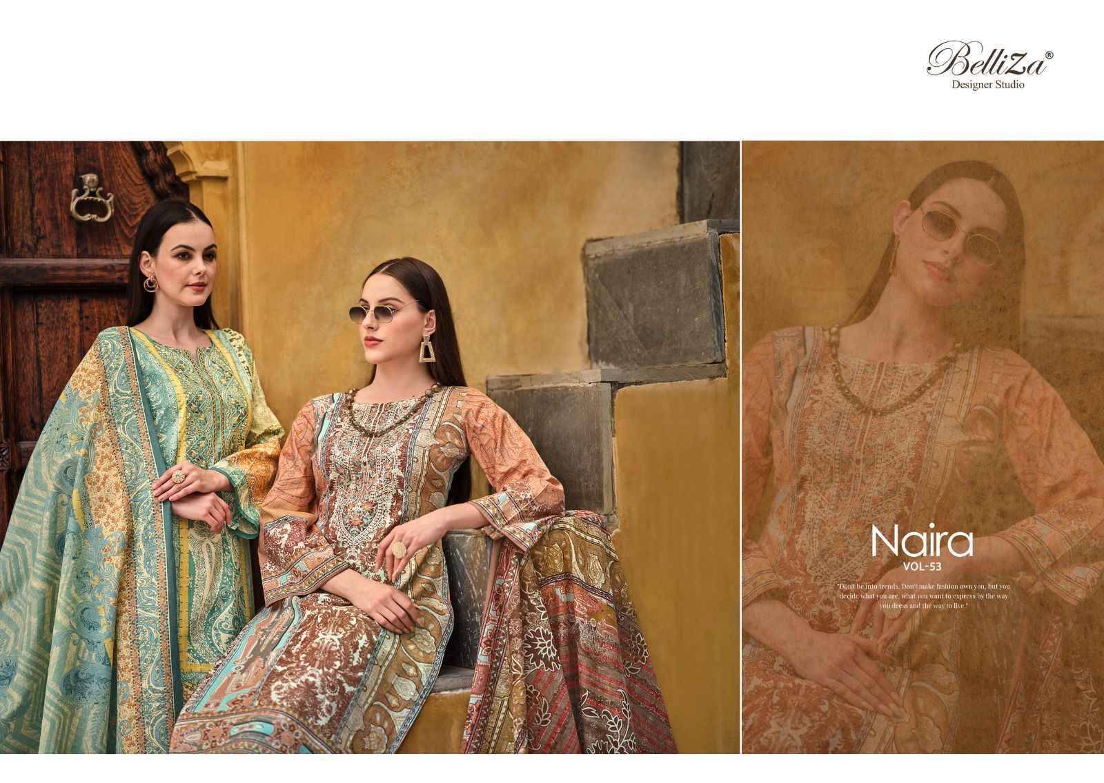 Belliza Naira Vol 53 Cotton Dress Material 8 pcs Cataloge