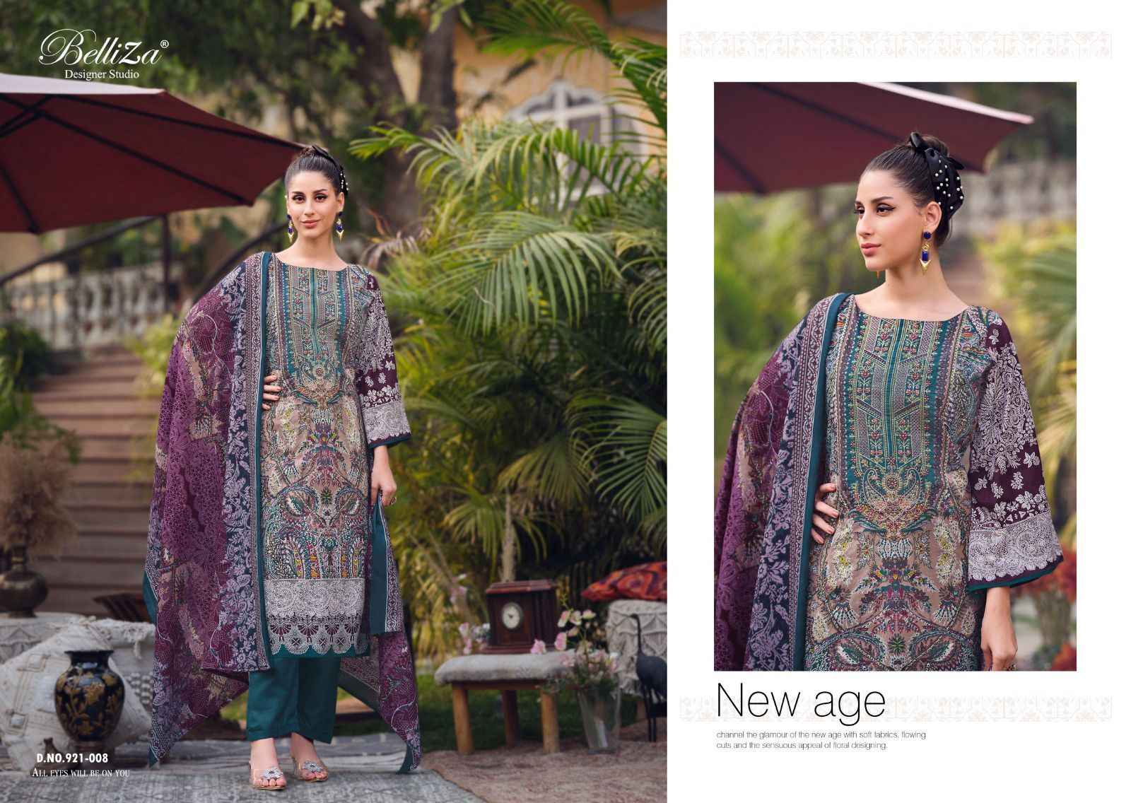 Belliza Naira Vol 54 Cotton Dress Material 8 pcs Cataloge