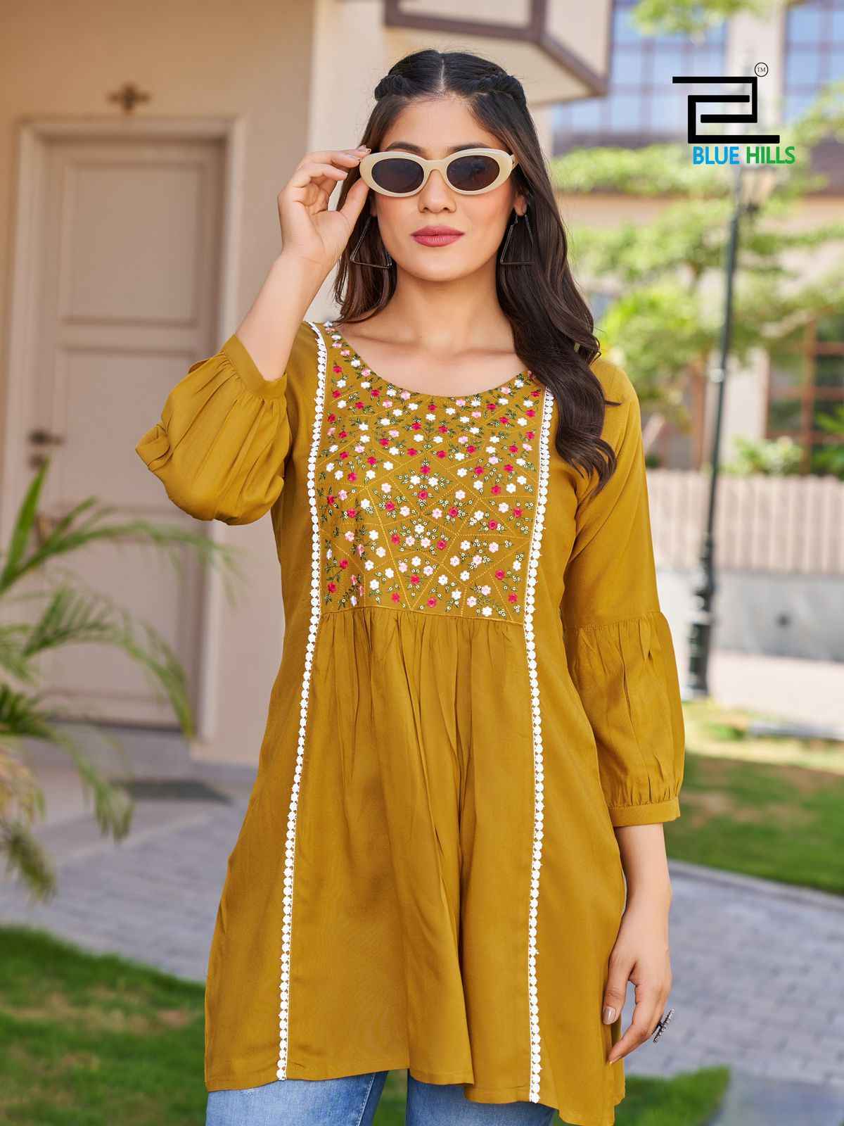 Blue Hills Sofia Vol 5 Rayon Short Kurti Online Womens Kurtis Trader