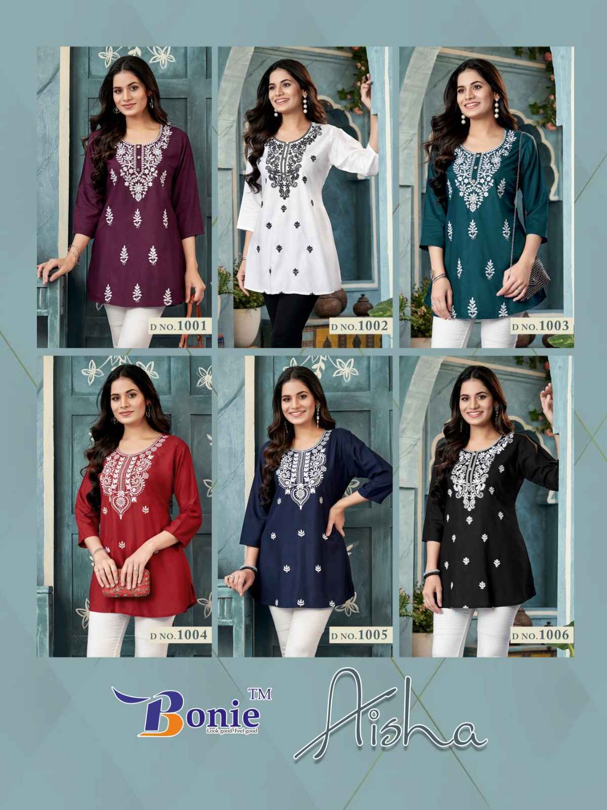 Bonie Aisha Rayon Short Top 6 Pc Catalog