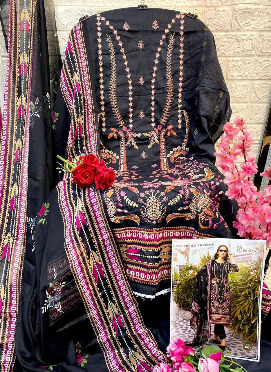 Cosmos Noor Premium Embroidered Vol-1 Dress Material 10 Pc Catalog