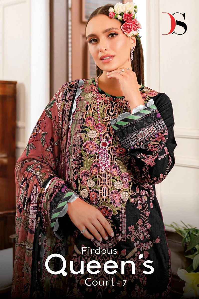 Deepsy Firdous Queen’s Court Vol-7 Dress Material 8 Pc catalog