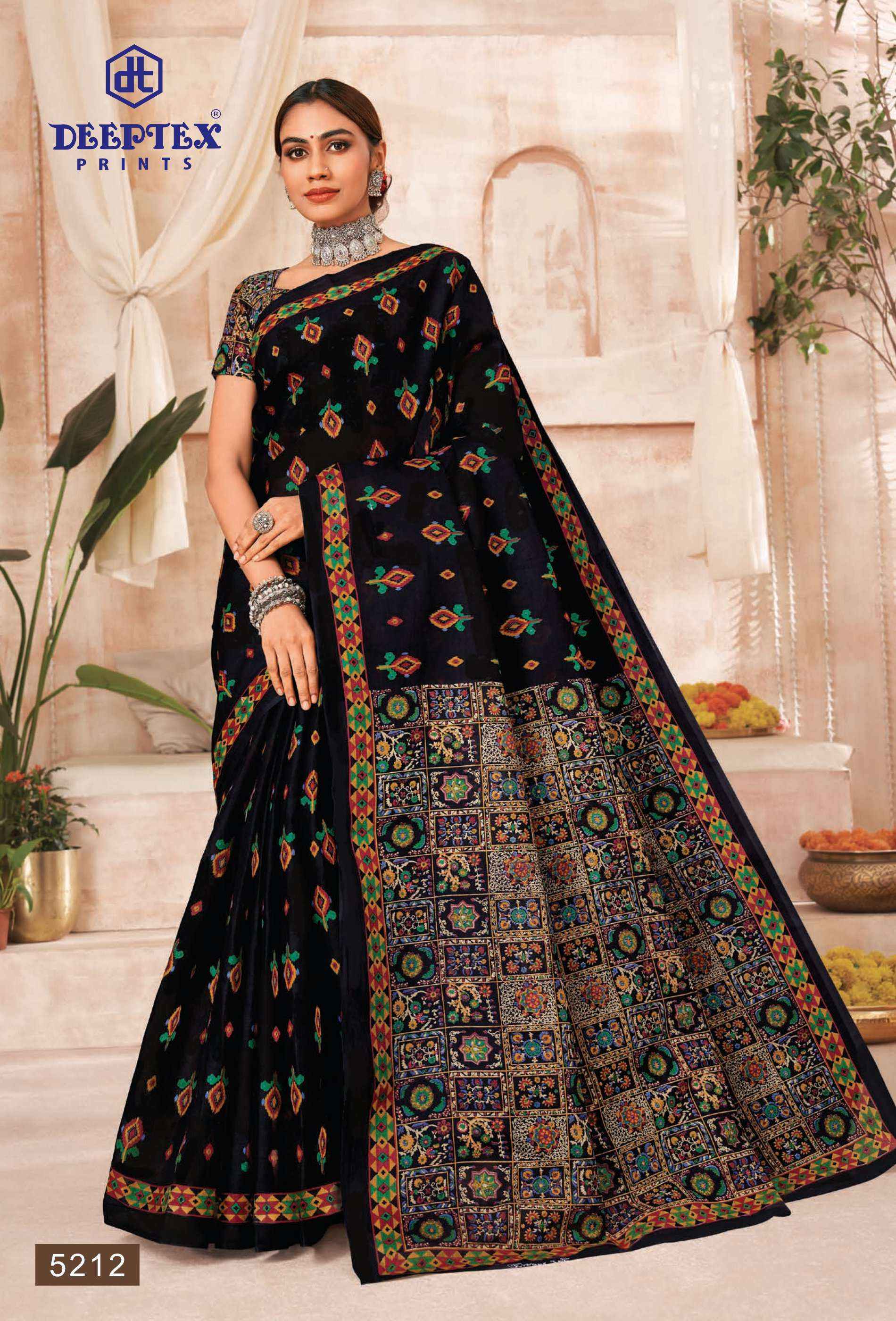 Deeptex Mother India Vol 52 Cotton Saree 30 pcs Catalogue