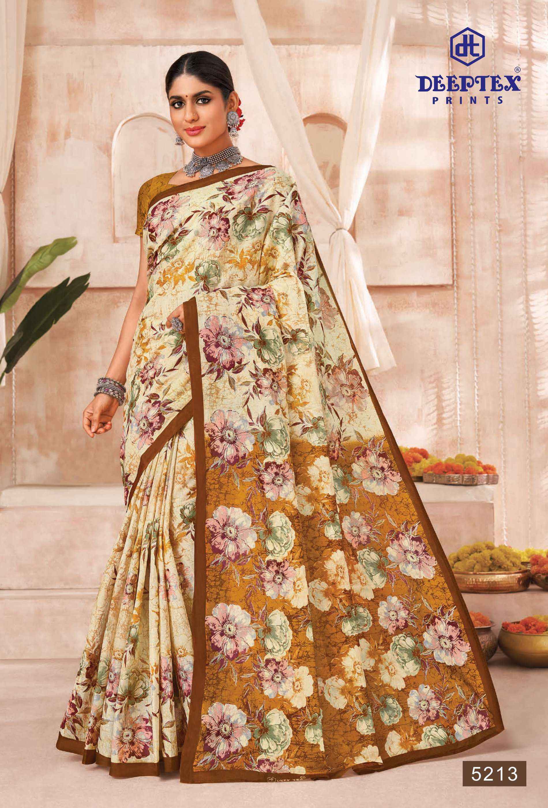 Deeptex Mother India Vol 52 Cotton Saree 30 pcs Catalogue