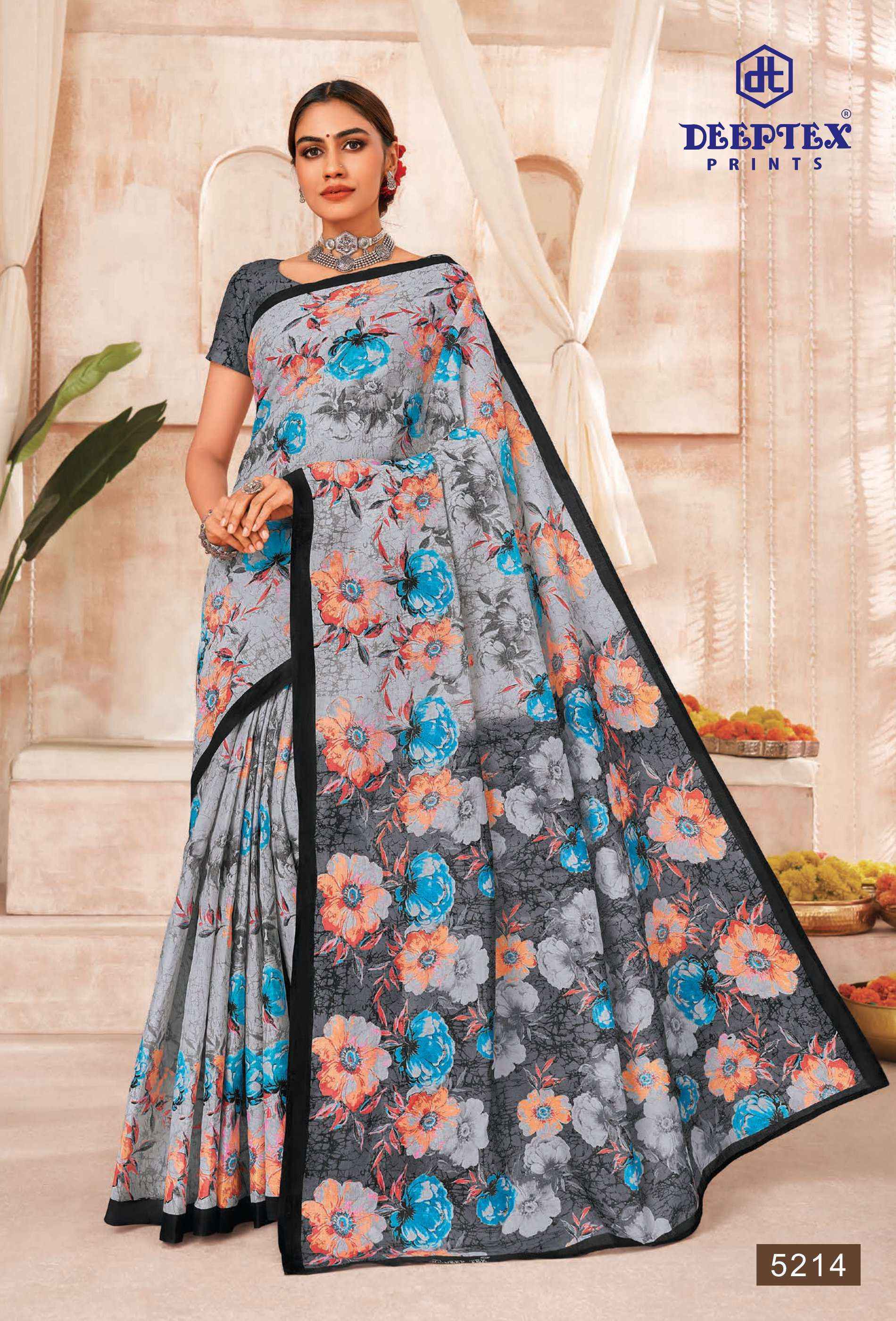 Deeptex Mother India Vol 52 Cotton Saree 30 pcs Catalogue