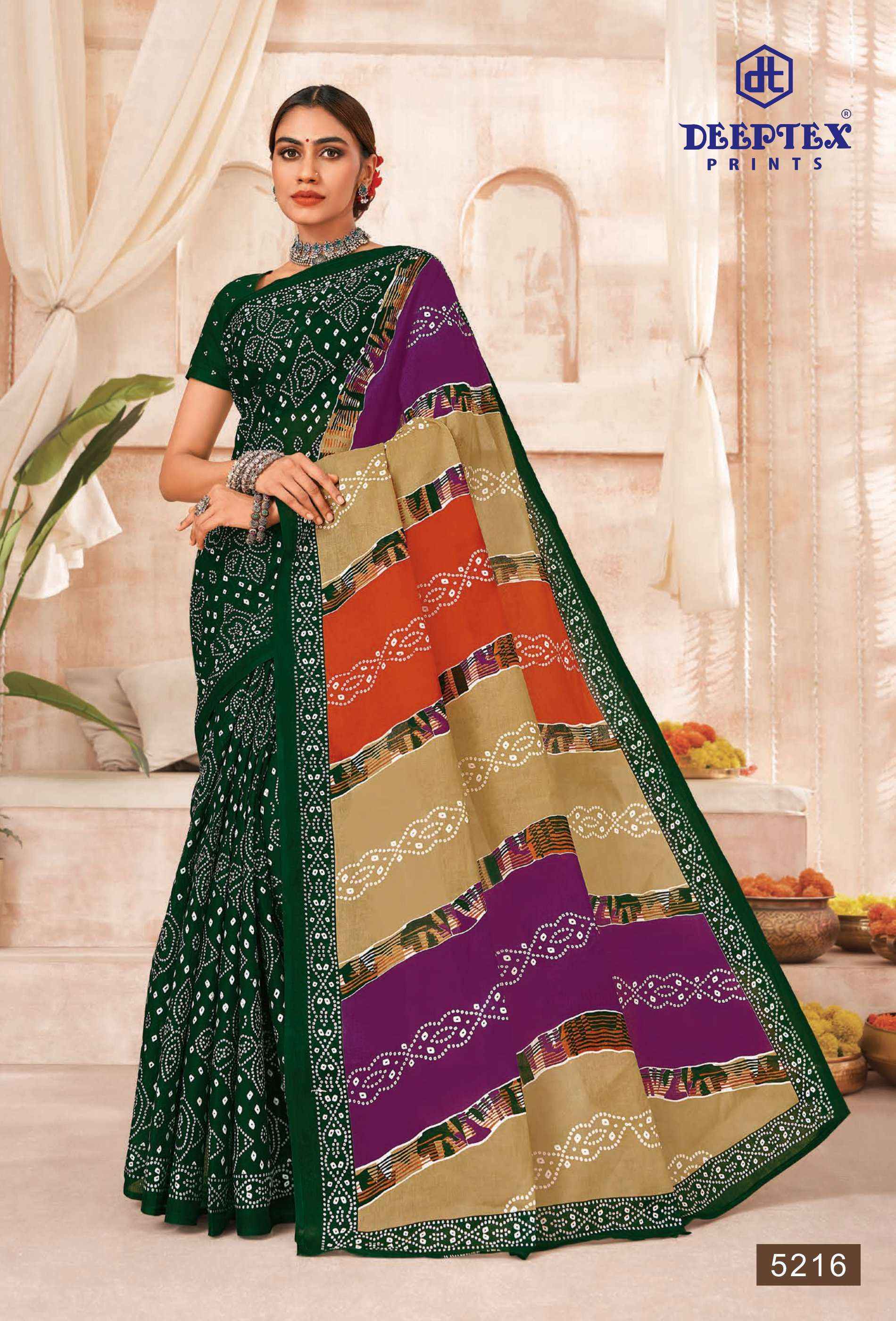 Deeptex Mother India Vol 52 Cotton Saree 30 pcs Catalogue