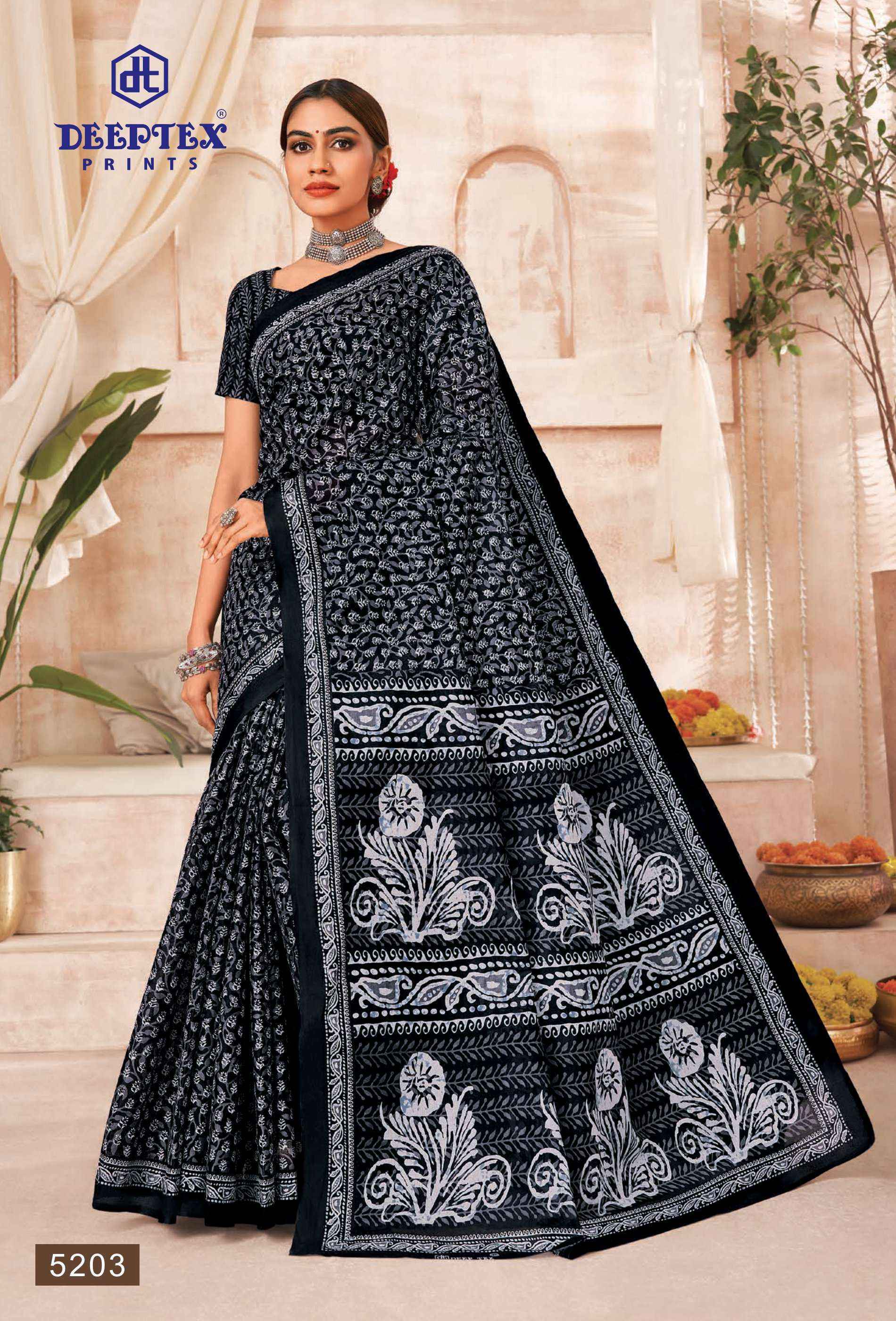Deeptex Mother India Vol 52 Cotton Saree 30 pcs Catalogue