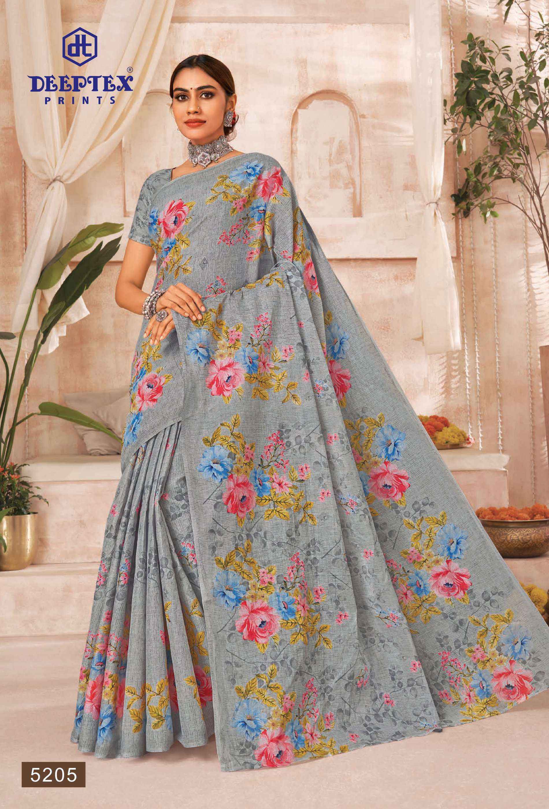 Deeptex Mother India Vol 52 Cotton Saree 30 pcs Catalogue