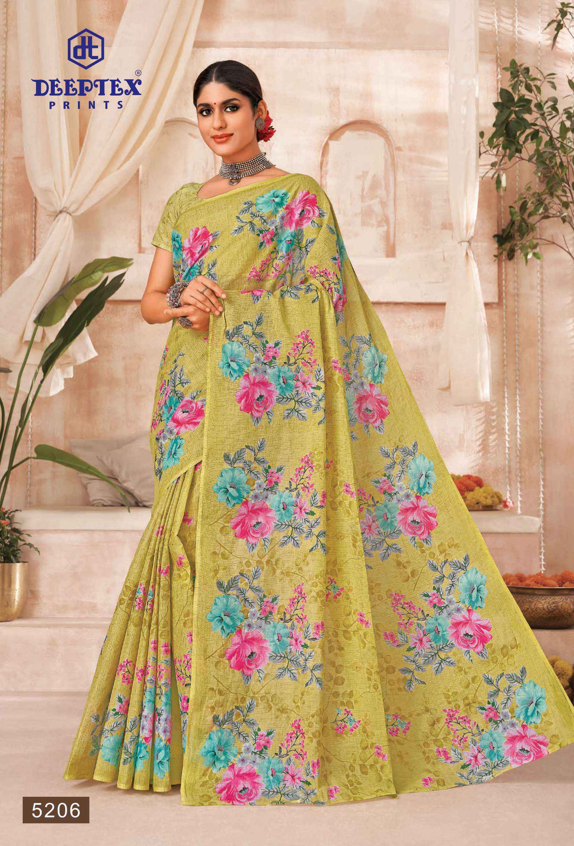 Deeptex Mother India Vol 52 Cotton Saree 30 pcs Catalogue
