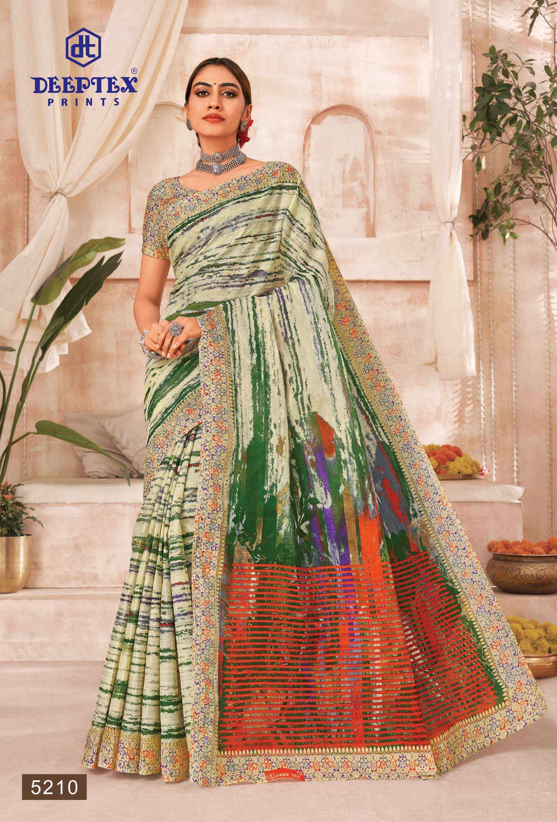 Deeptex Mother India Vol 52 Cotton Saree 30 pcs Catalogue
