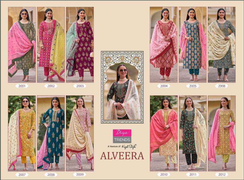 Diya Trends Alveera Rayon Kurti Combo 12 pcs Catalogue