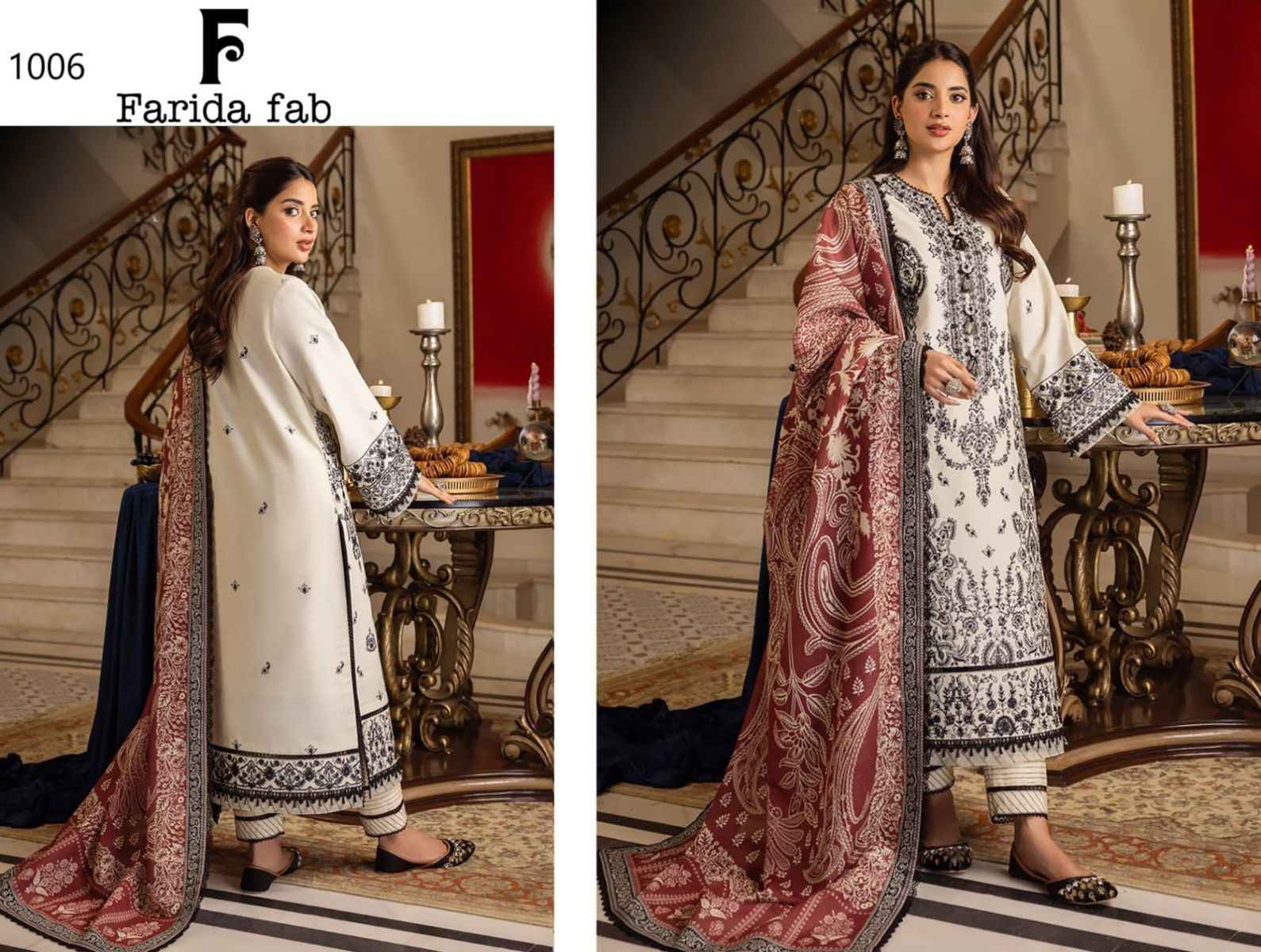 Farida Fab Gulmohar Cotton Dress Material 6 pcs Catalogue