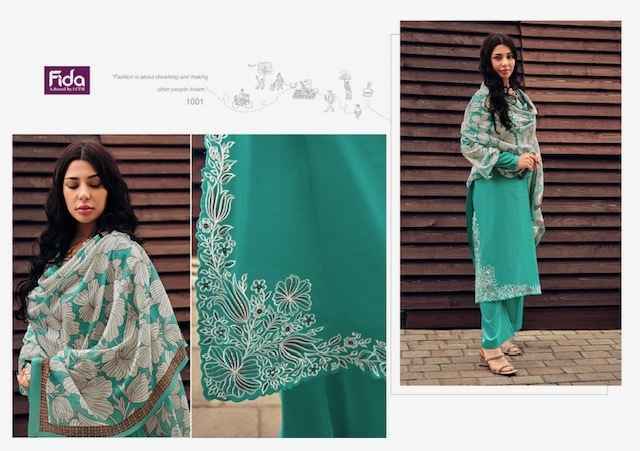 Fida Virika Cotton Dress Material 6 pcs Catalogue