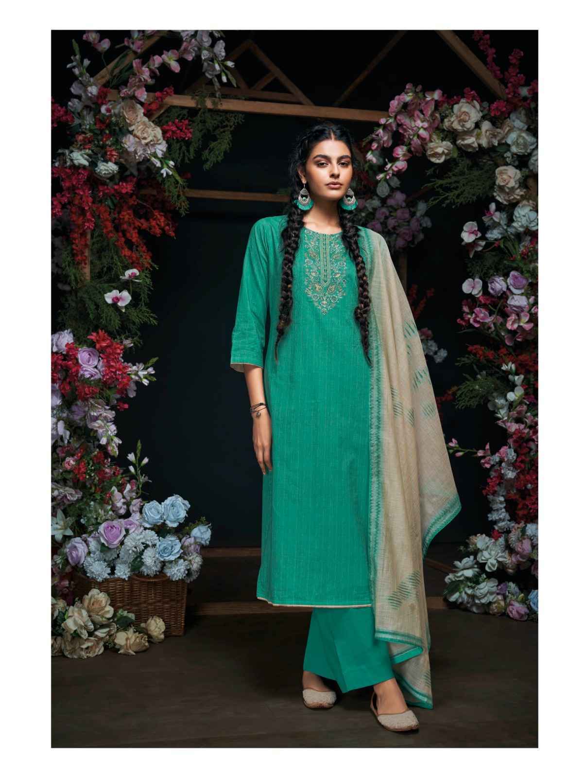 Ganga cotton dress material sale