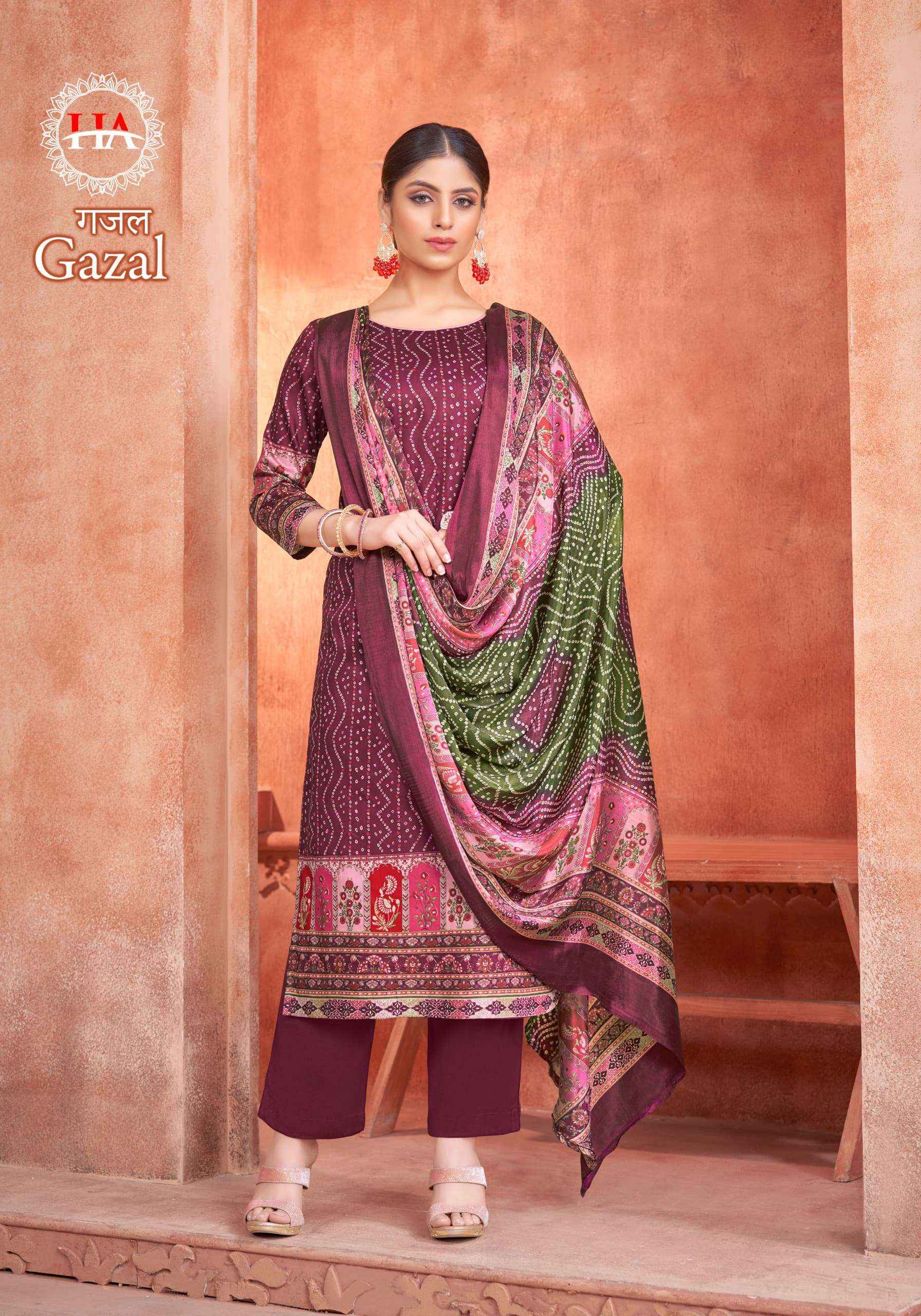 Harshit Fashion Hub Gazal Jam Cotton Dress Material 8 pcs Catalogue
