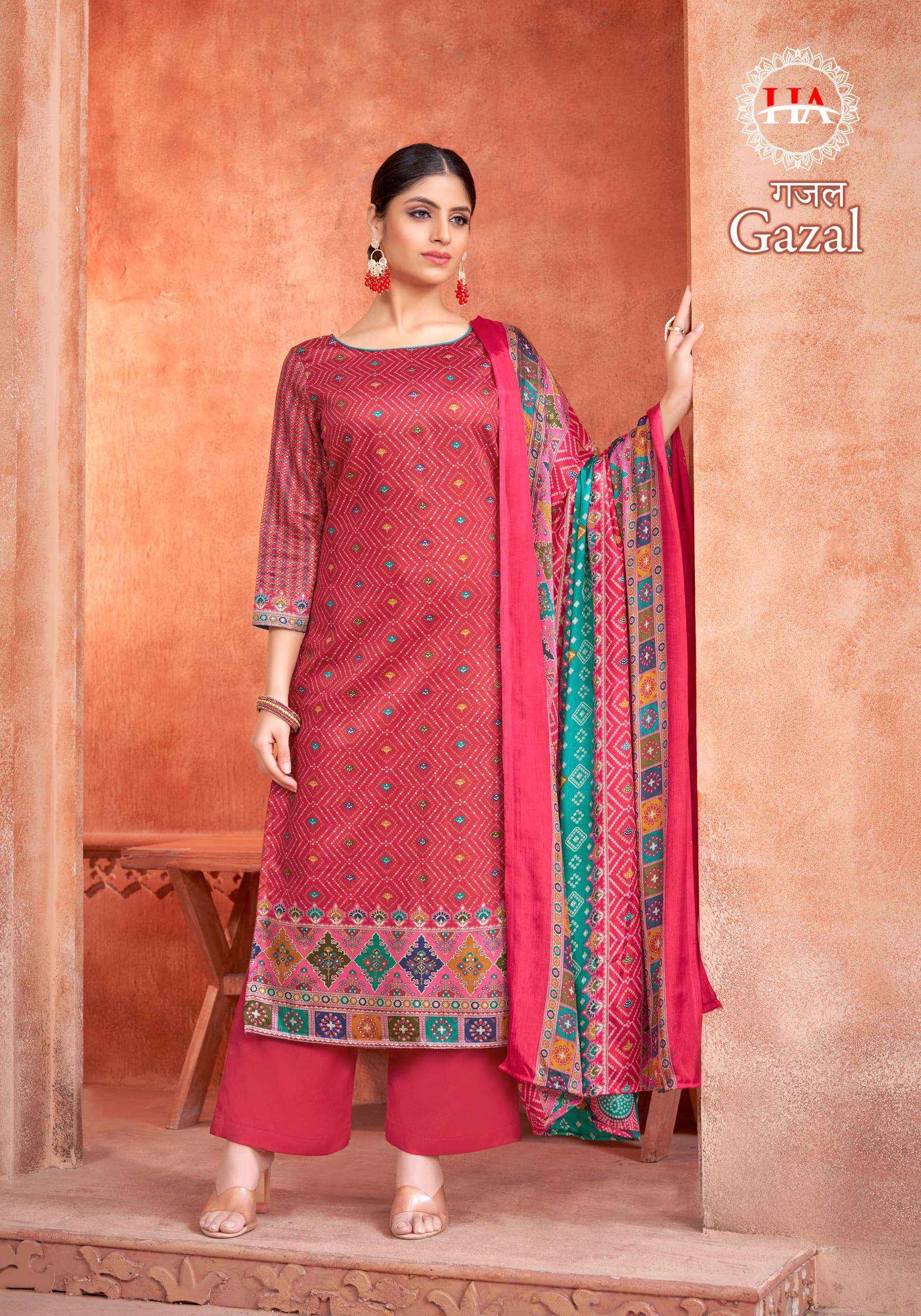 Harshit Fashion Hub Gazal Jam Cotton Dress Material 8 pcs Catalogue
