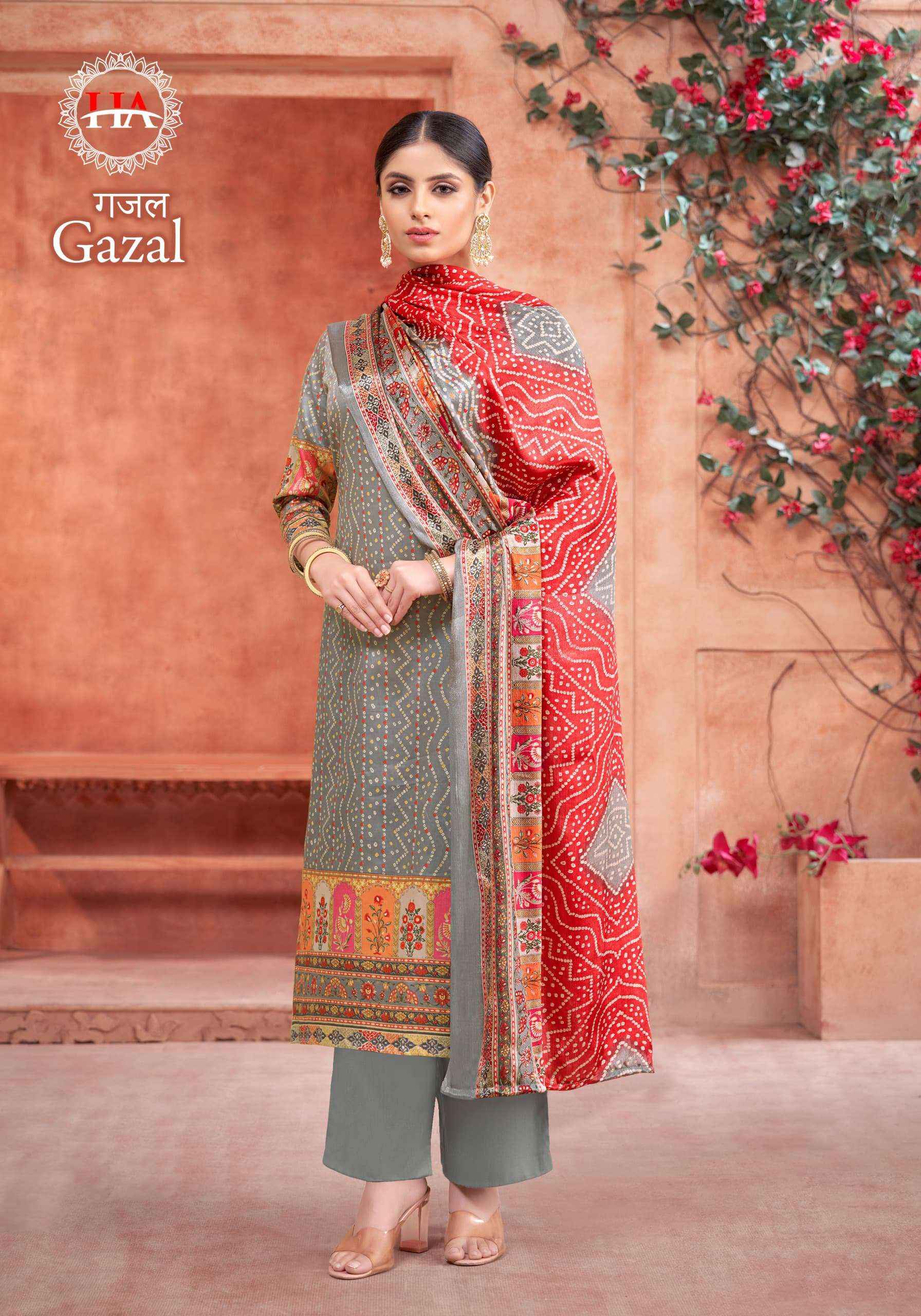 Harshit Fashion Hub Gazal Jam Cotton Dress Material 8 pcs Catalogue