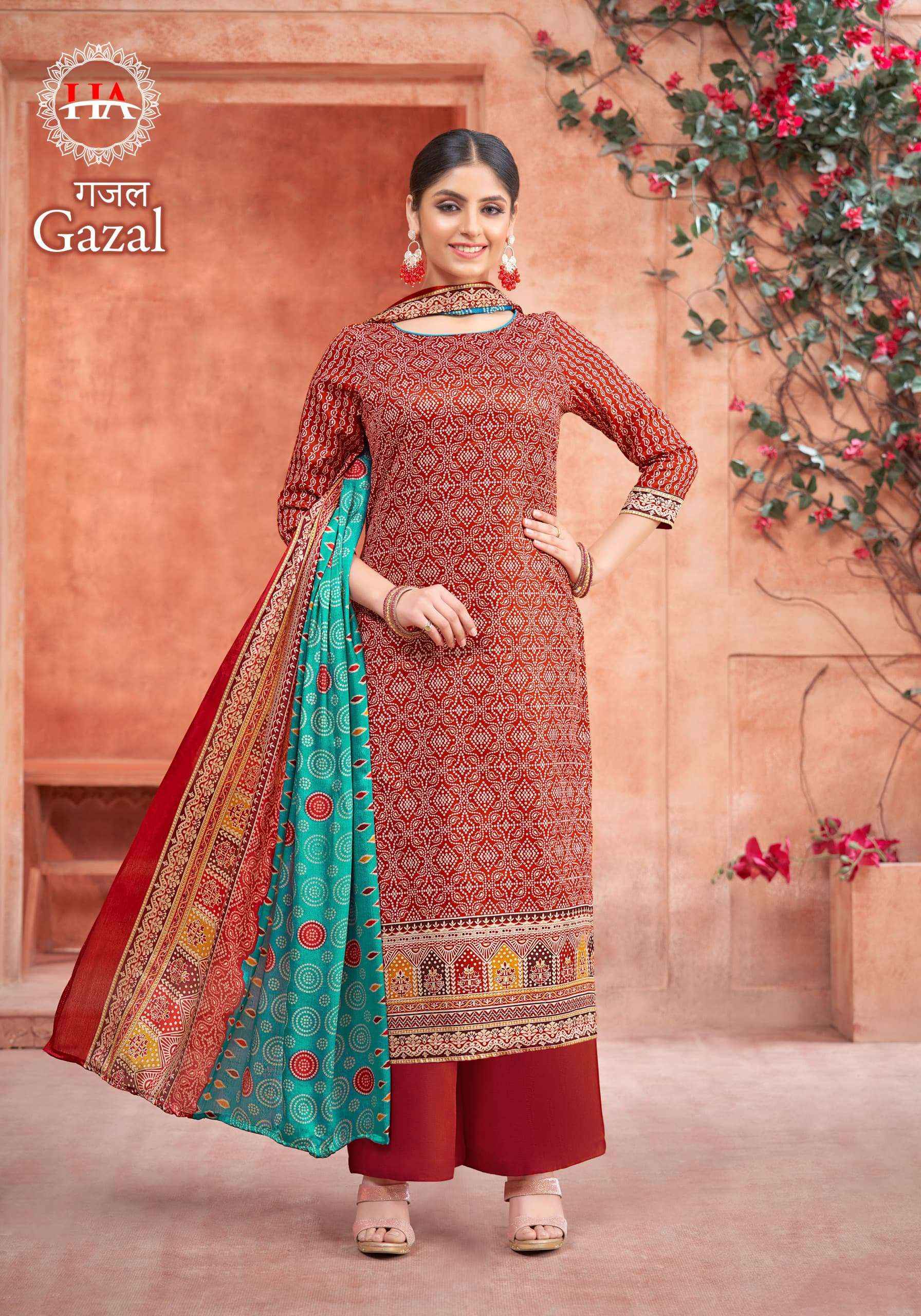 Harshit Fashion Hub Gazal Jam Cotton Dress Material 8 pcs Catalogue