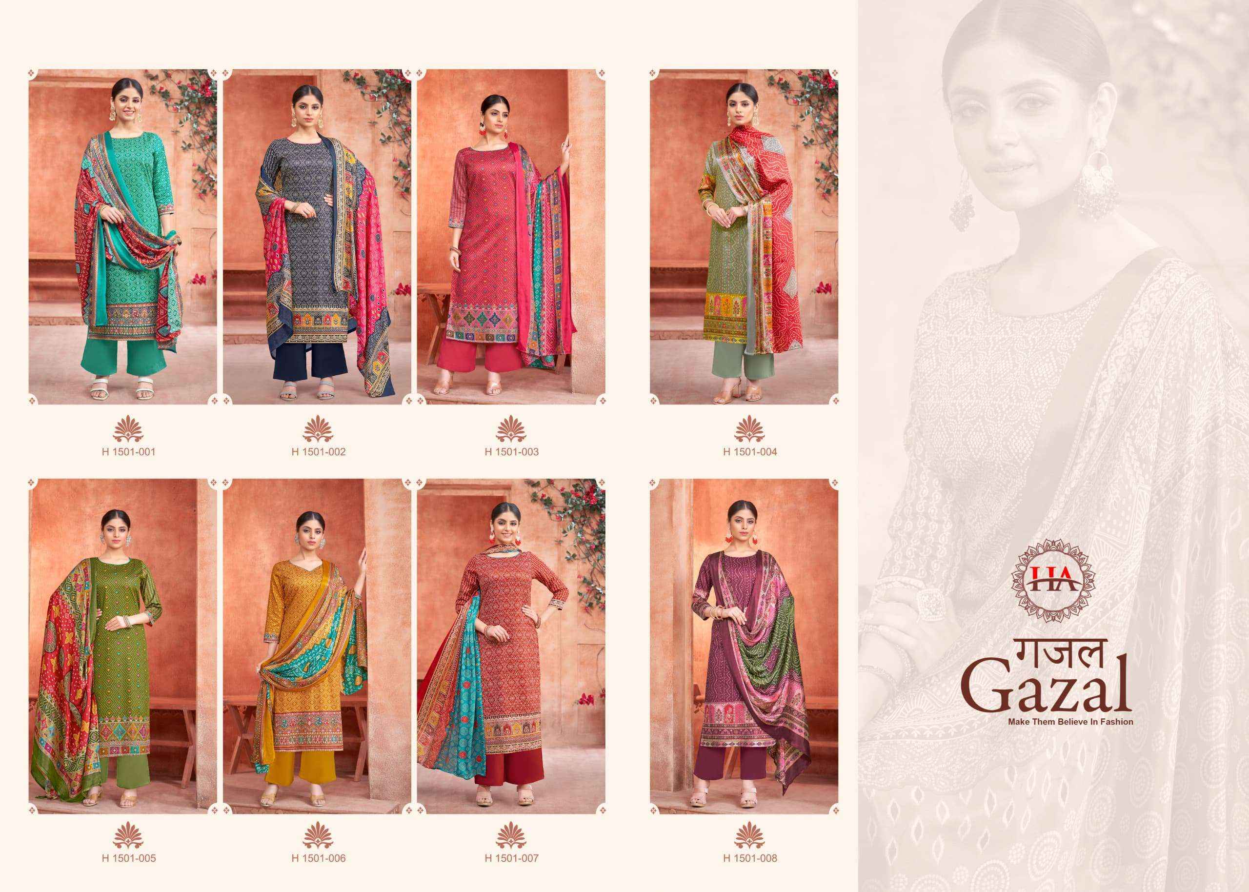 Harshit Fashion Hub Gazal Jam Cotton Dress Material 8 pcs Catalogue