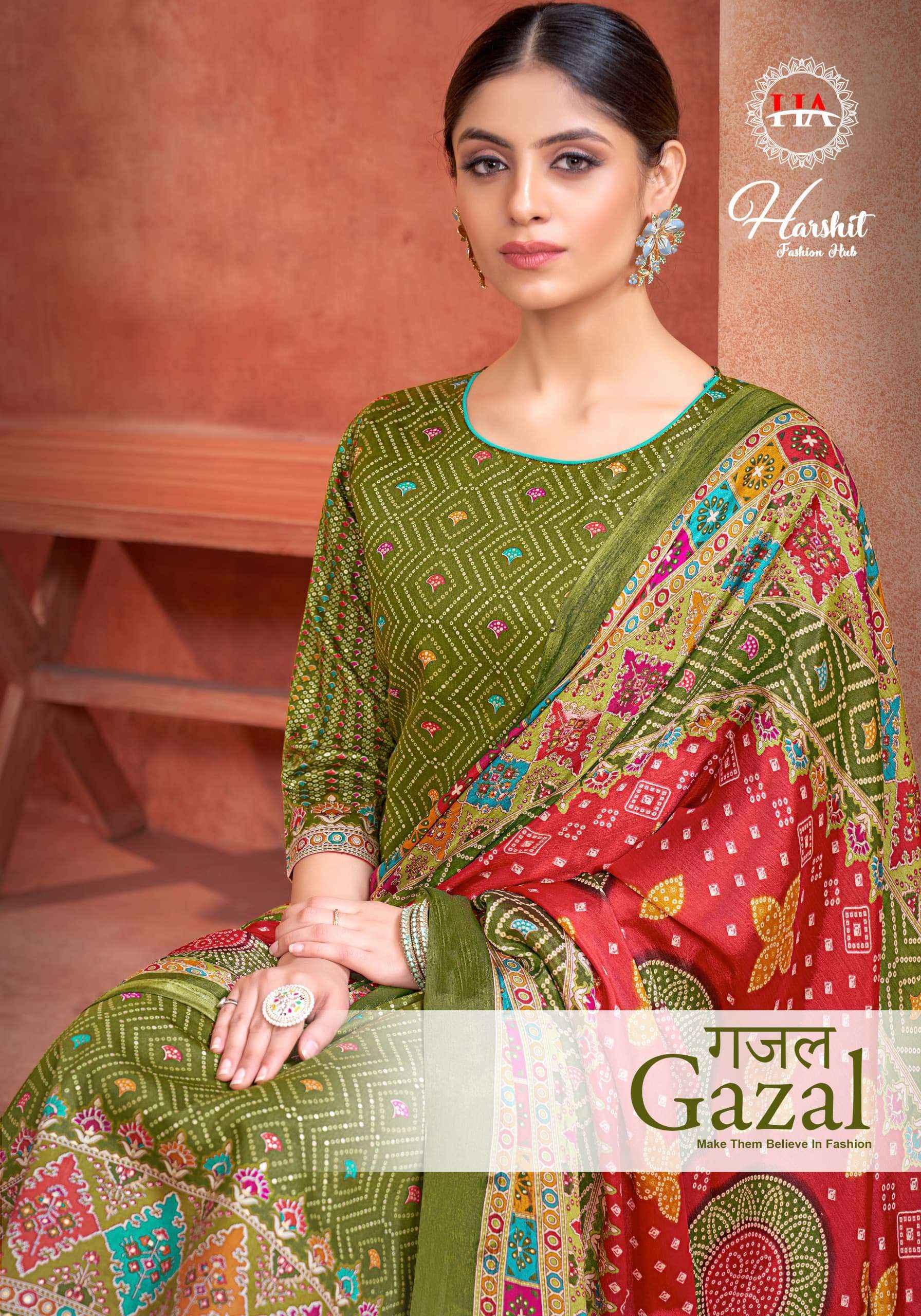 Harshit Fashion Hub Gazal Jam Cotton Dress Material 8 pcs Catalogue