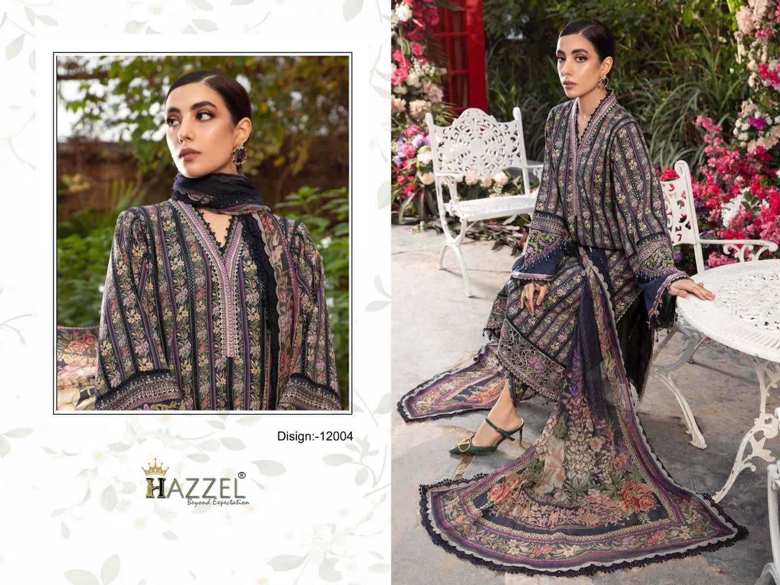 Hazzel Best Of Queens Court Vol-12 Cotton Dress Material 4 Pc Catalog