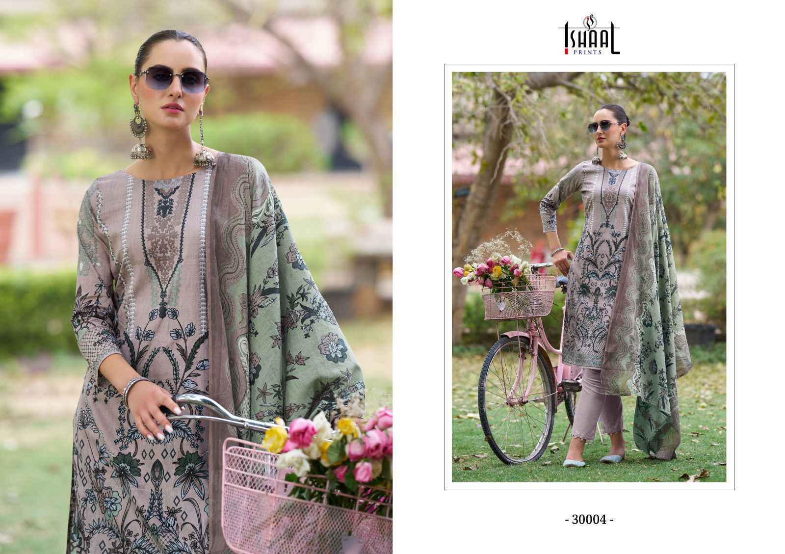 Ishaal Prints Gulmohar Vol 30 Pure Lawn Dress Material 10 Pc Catalouge