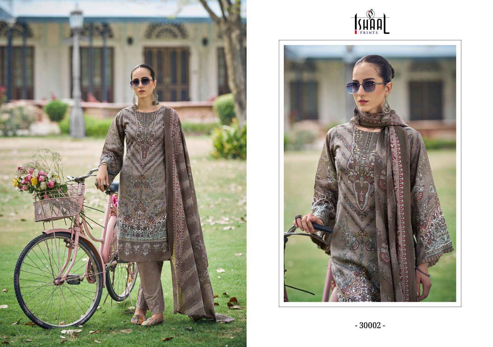 Ishaal Prints Gulmohar Vol 30 Pure Lawn Dress Material 10 Pc Catalouge