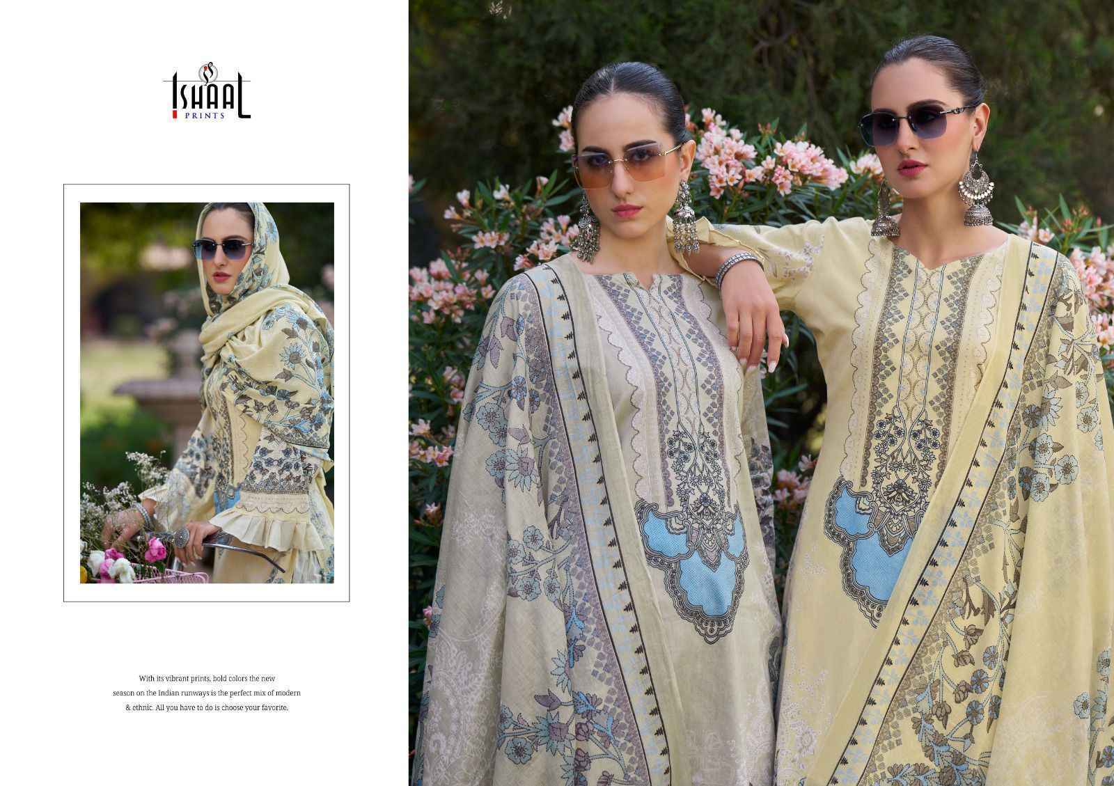 Ishaal Prints Gulmohar Vol 30 Pure Lawn Dress Material 10 Pc Catalouge