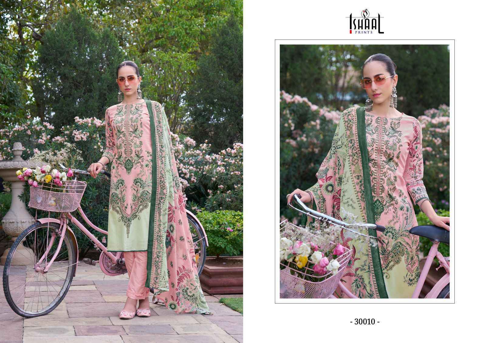 Ishaal Prints Gulmohar Vol 30 Pure Lawn Dress Material 10 Pc Catalouge