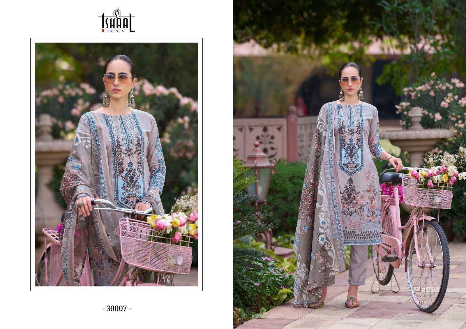 Ishaal Prints Gulmohar Vol 30 Pure Lawn Dress Material 10 Pc Catalouge