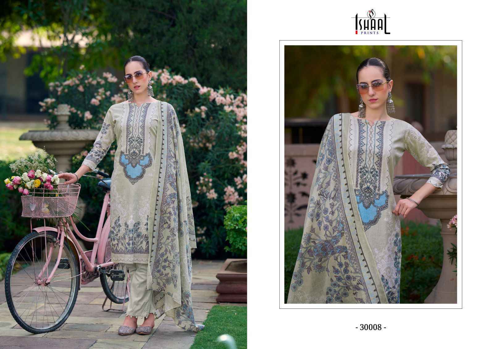 Ishaal Prints Gulmohar Vol 30 Pure Lawn Dress Material 10 Pc Catalouge