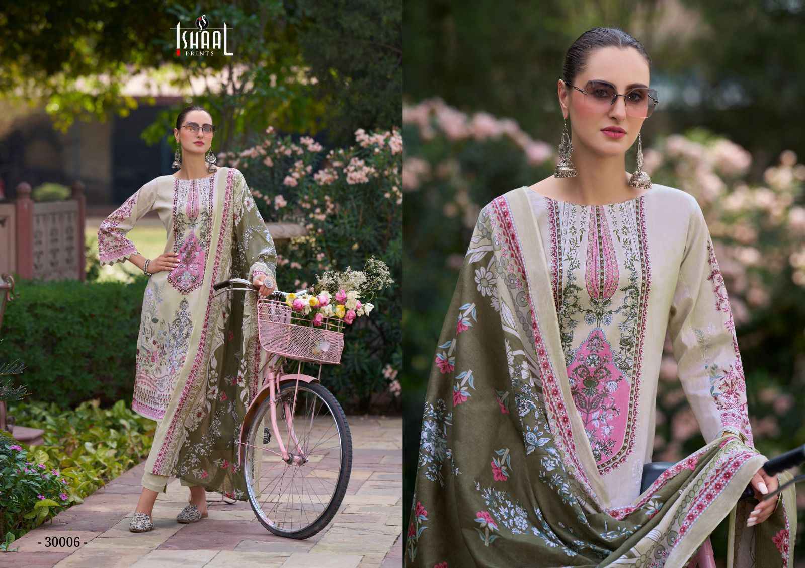 Ishaal Prints Gulmohar Vol 30 Pure Lawn Dress Material 10 Pc Catalouge