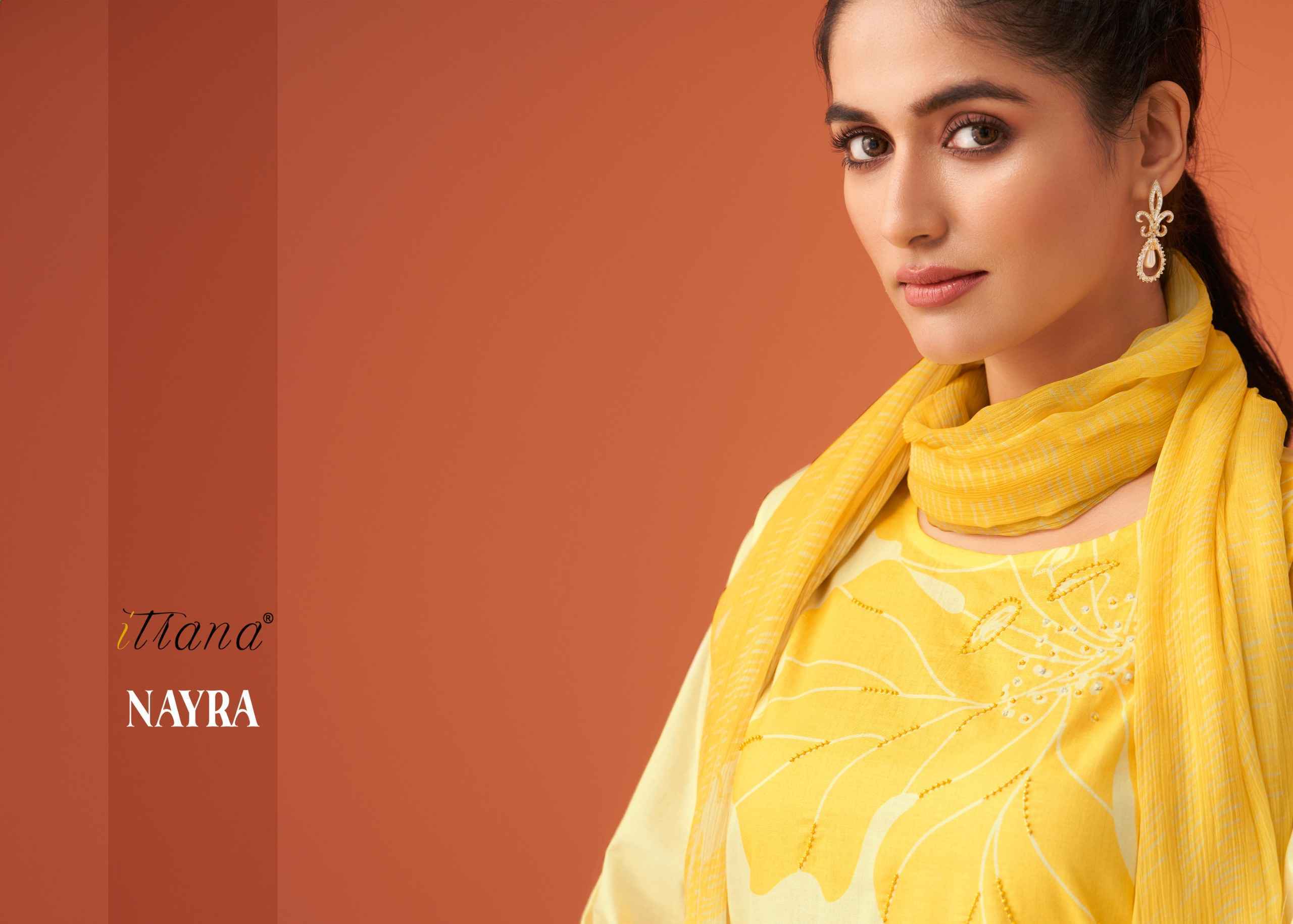 Itrana Nayra Lawn Cotton Dress Material 6 Pc Catalog