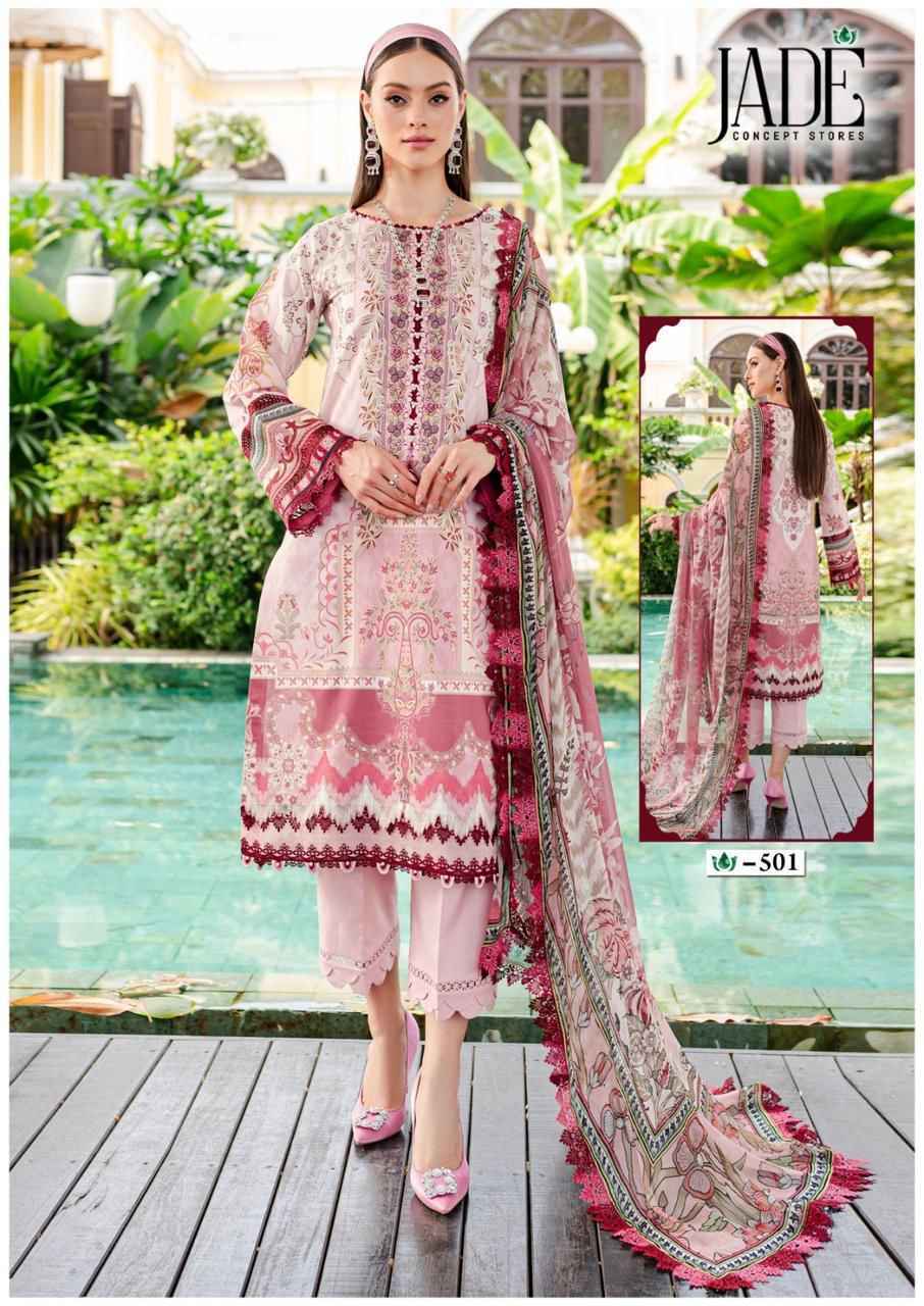 Jade Crimson Exclusive Heavy Lawn Collection Vol 5 Lawn Cotton Dress Material 6 pc Cataloge